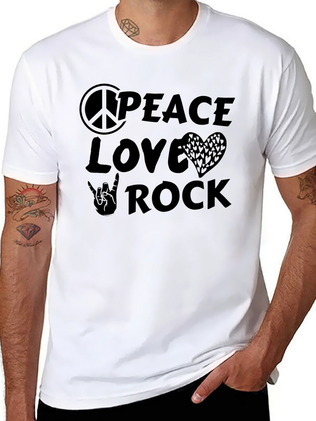 Peace Love Rock T-Shirt product image 7