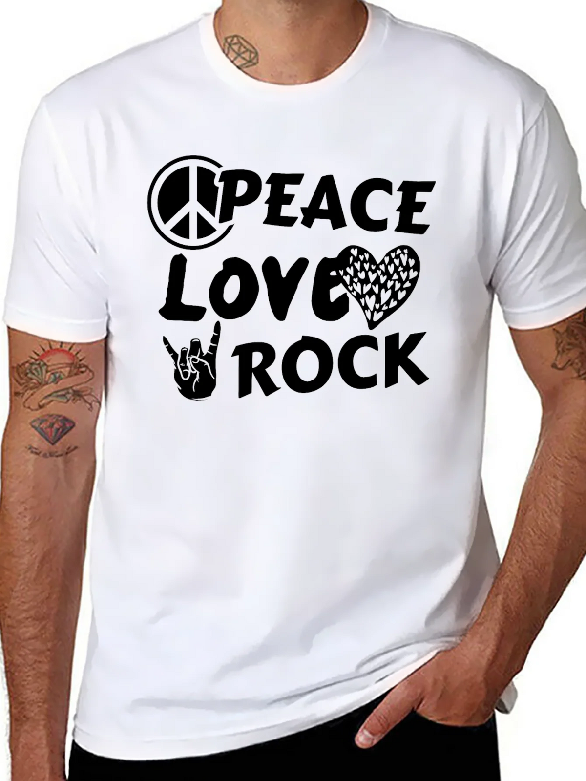 Peace Love Rock T-Shirt product image 7
