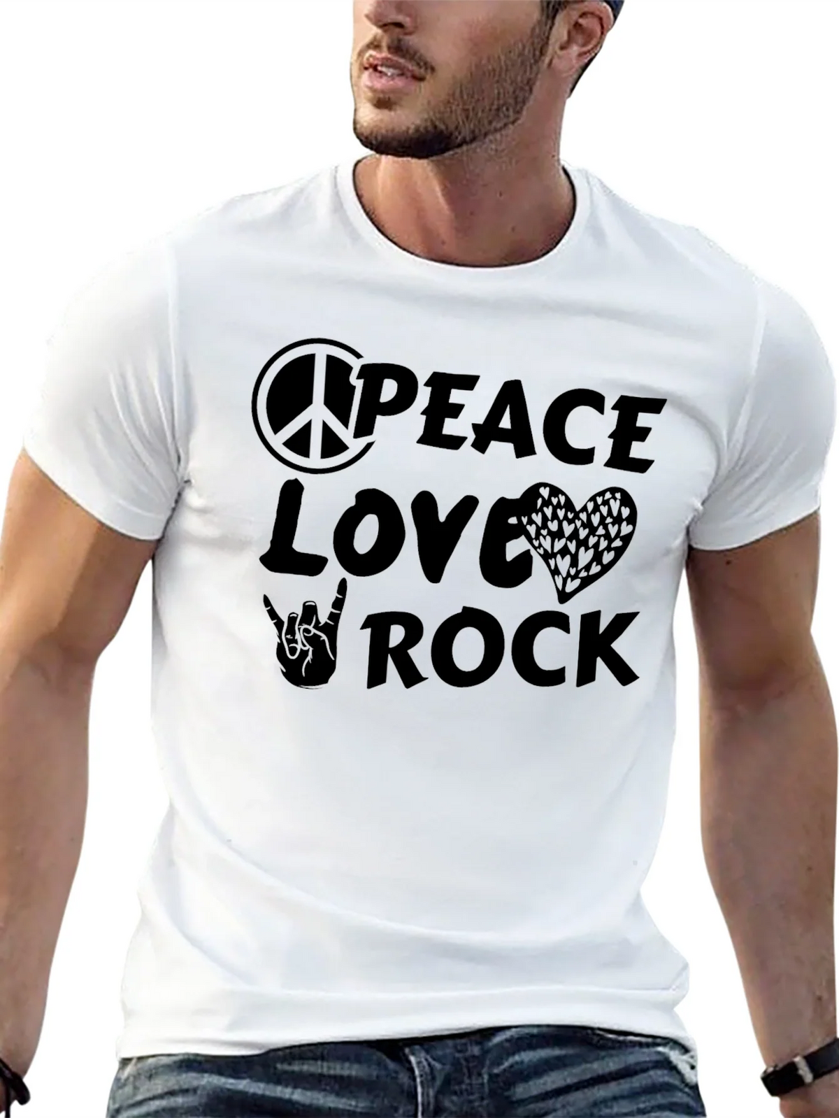 Peace Love Rock T-Shirt product image 12