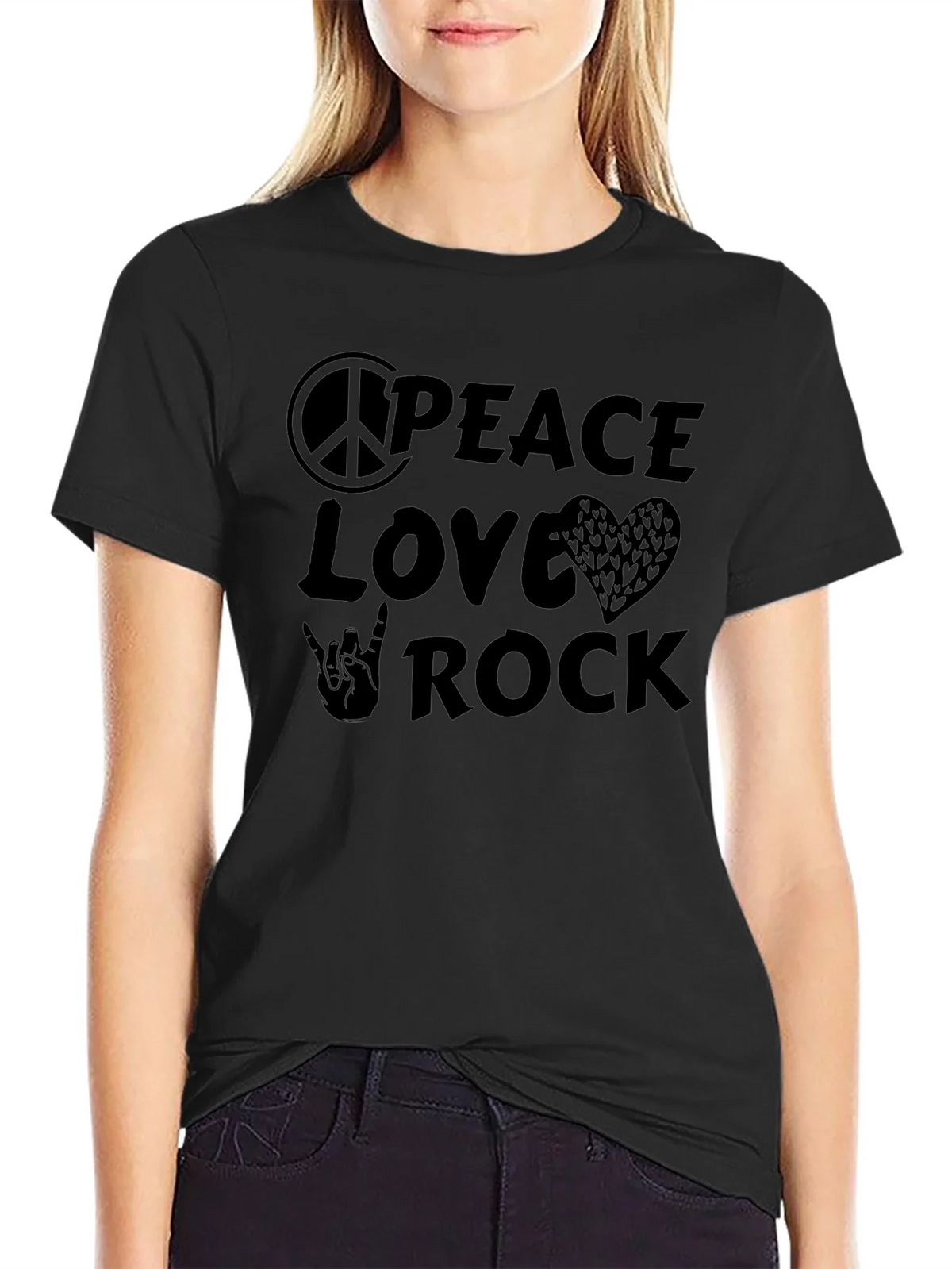 Peace Love Rock T-Shirt product image 2