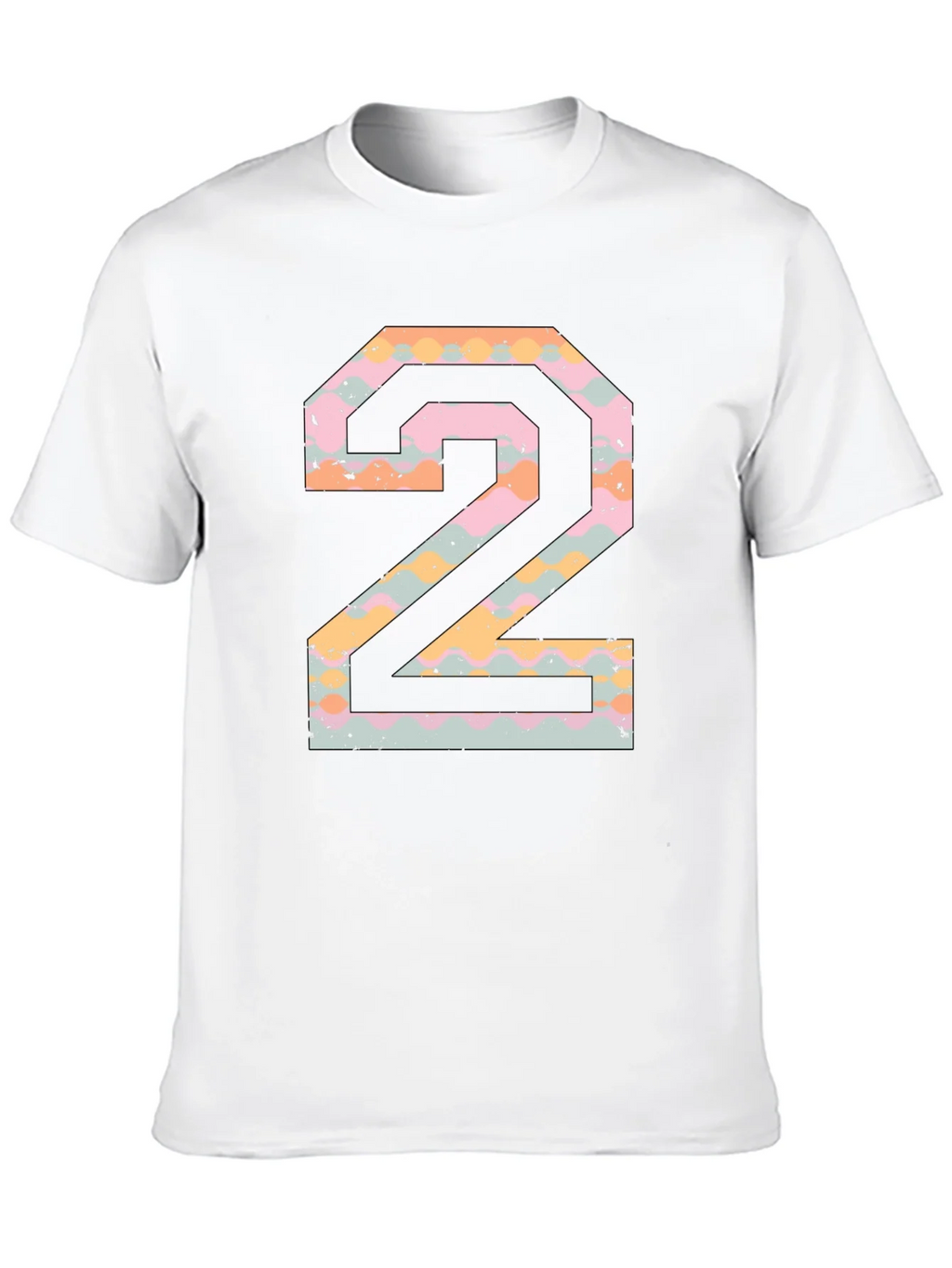 Number 2 Graphic Print Black T-Shirt product image 9