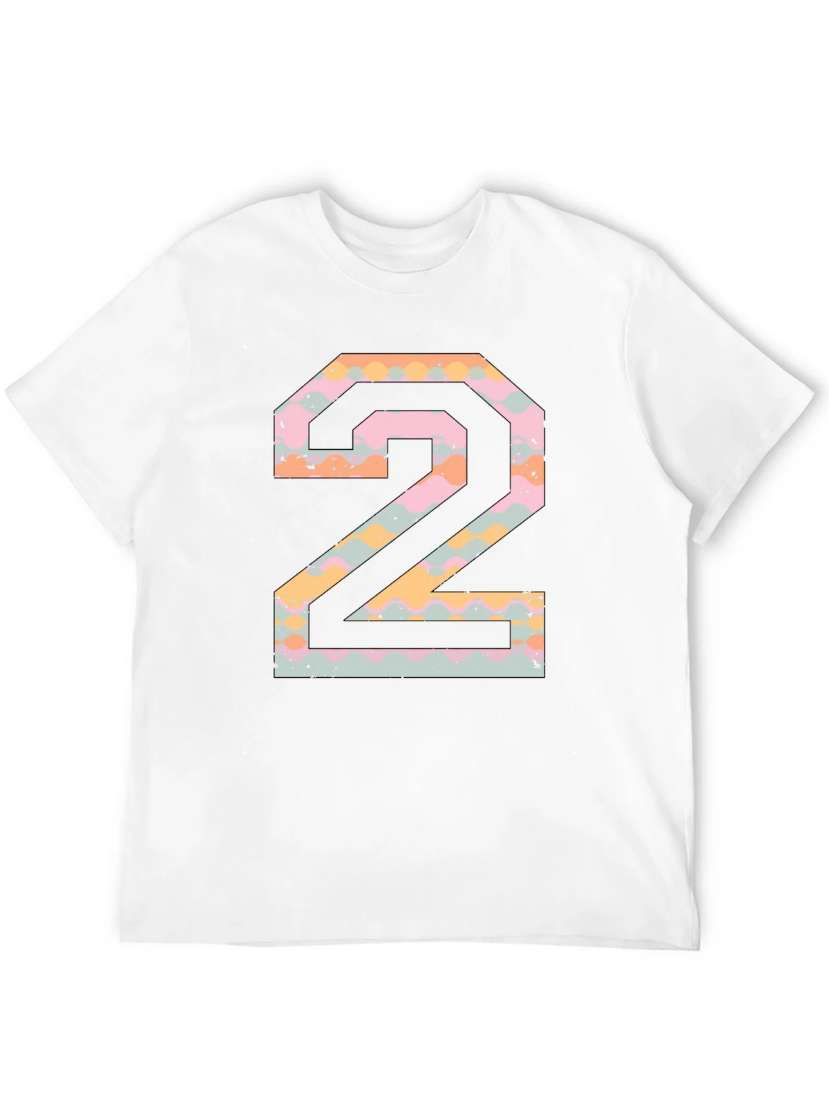 Number 2 Graphic Print Black T-Shirt product image 11