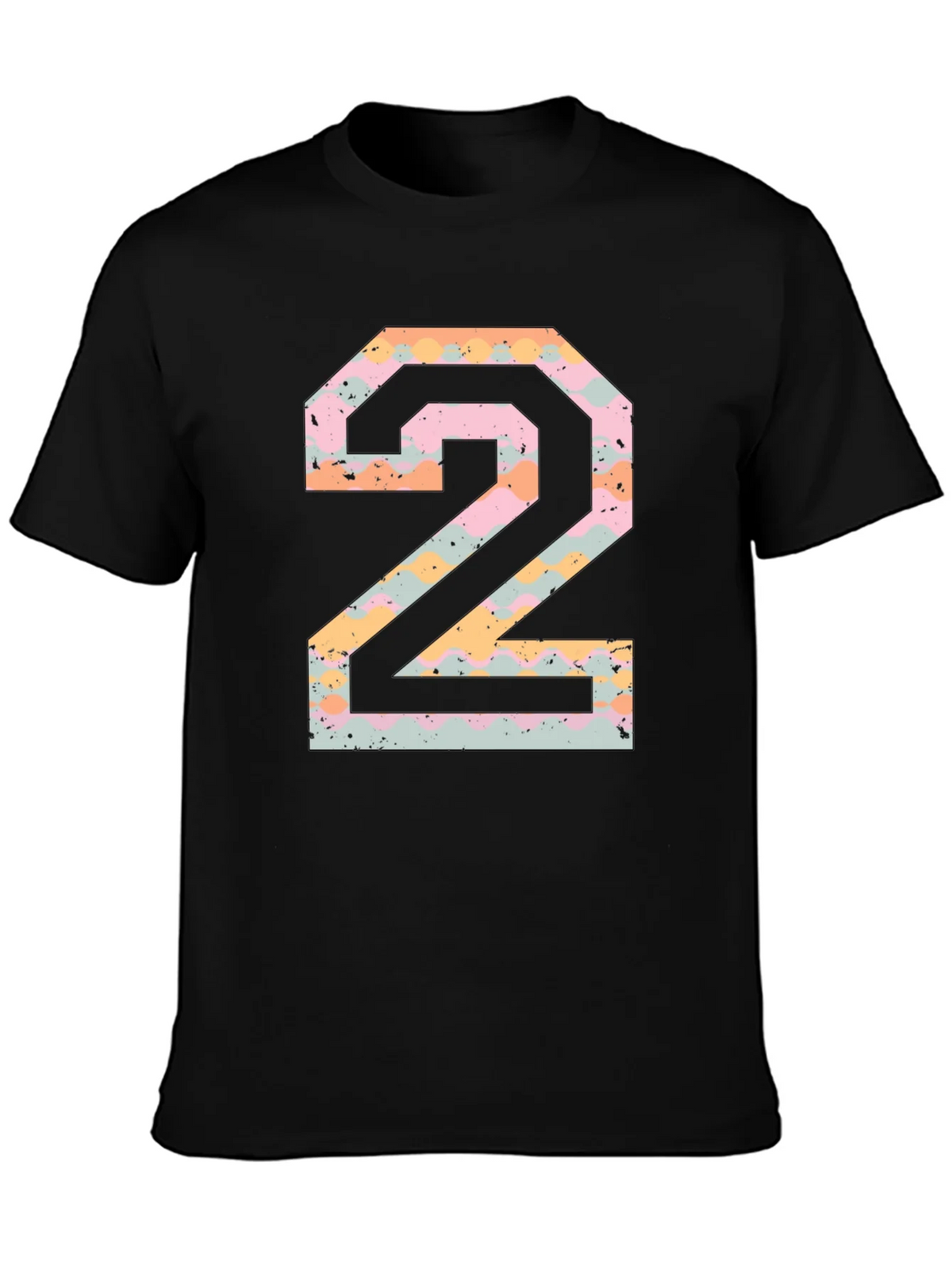 Number 2 Graphic Print Black T-Shirt product image 3