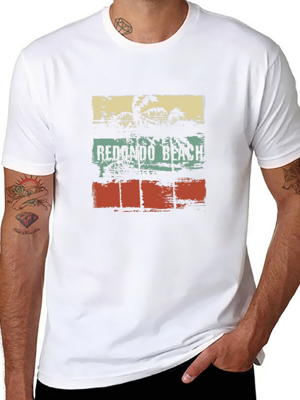 Redondo Beach Palm Tree Graphic T-Shirt product image 7