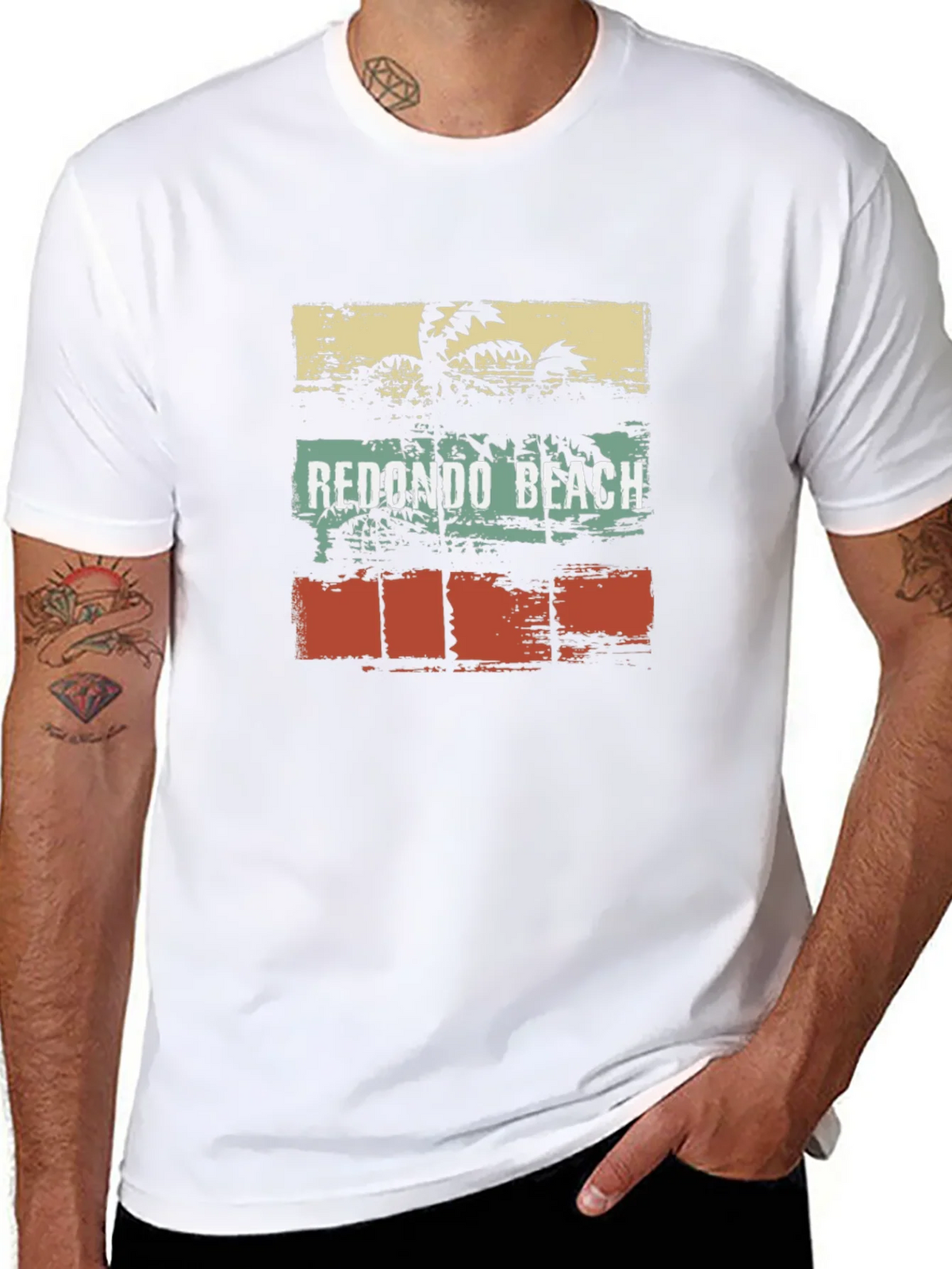 Redondo Beach Palm Tree Graphic T-Shirt product image 7
