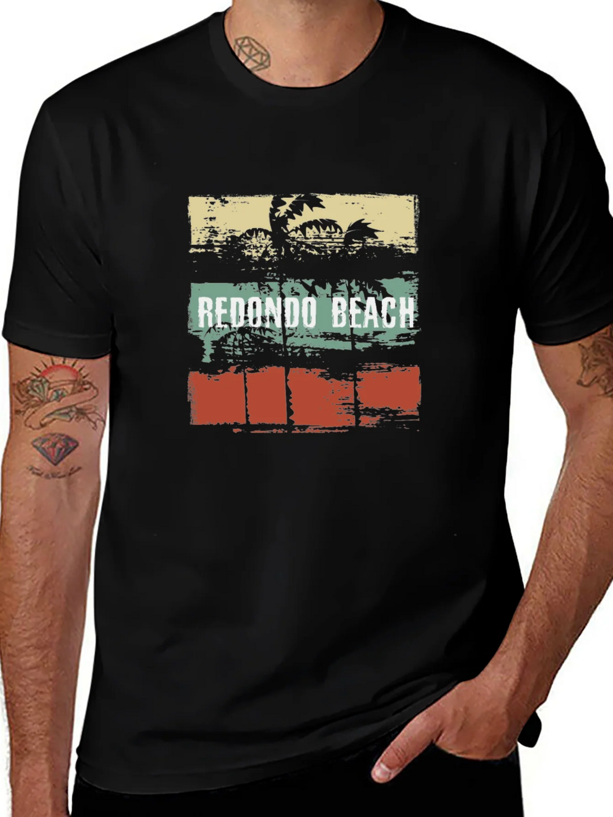 Redondo Beach Palm Tree Graphic T-Shirt product image 1