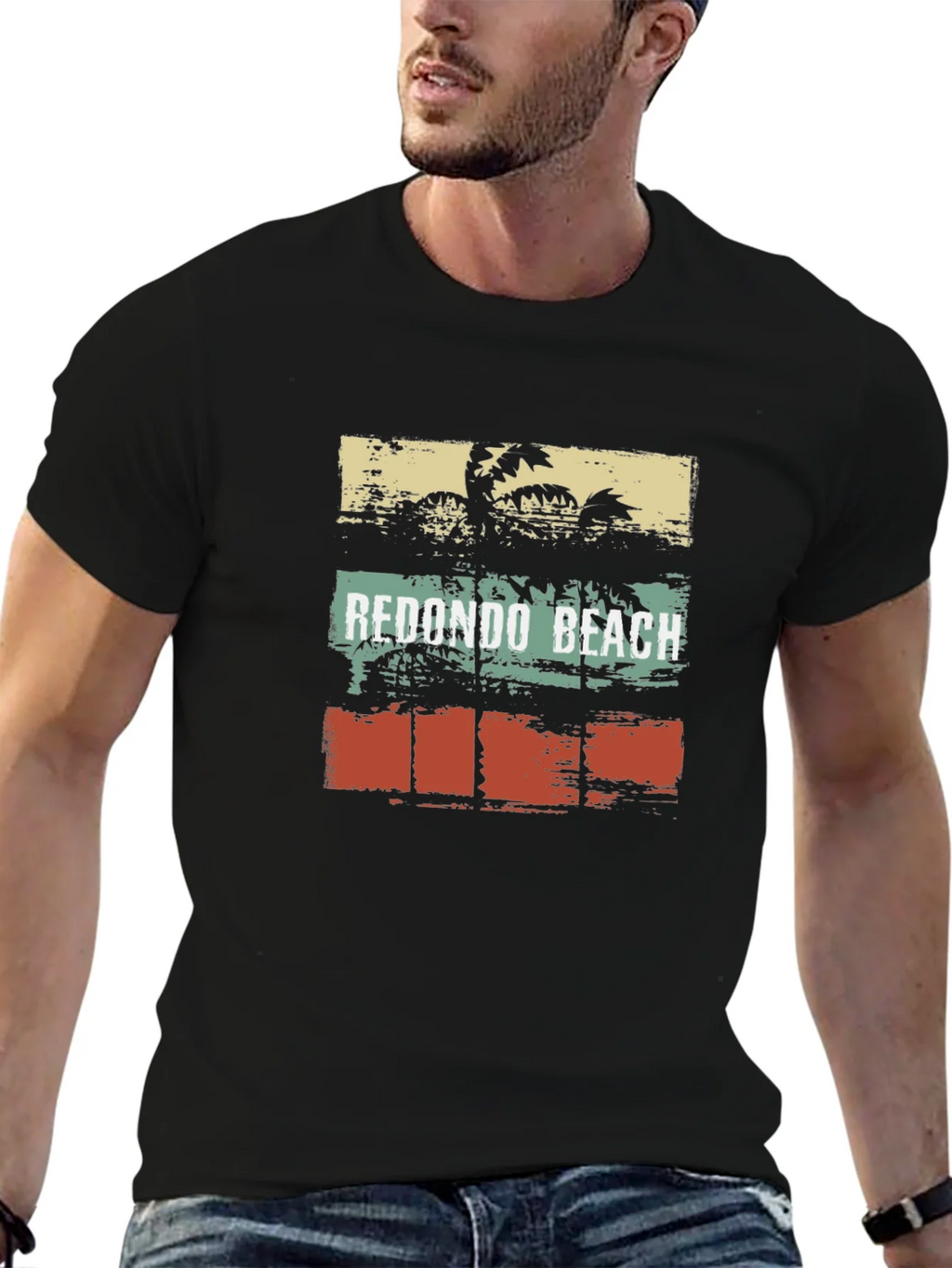 Redondo Beach Palm Tree Graphic T-Shirt product image 6