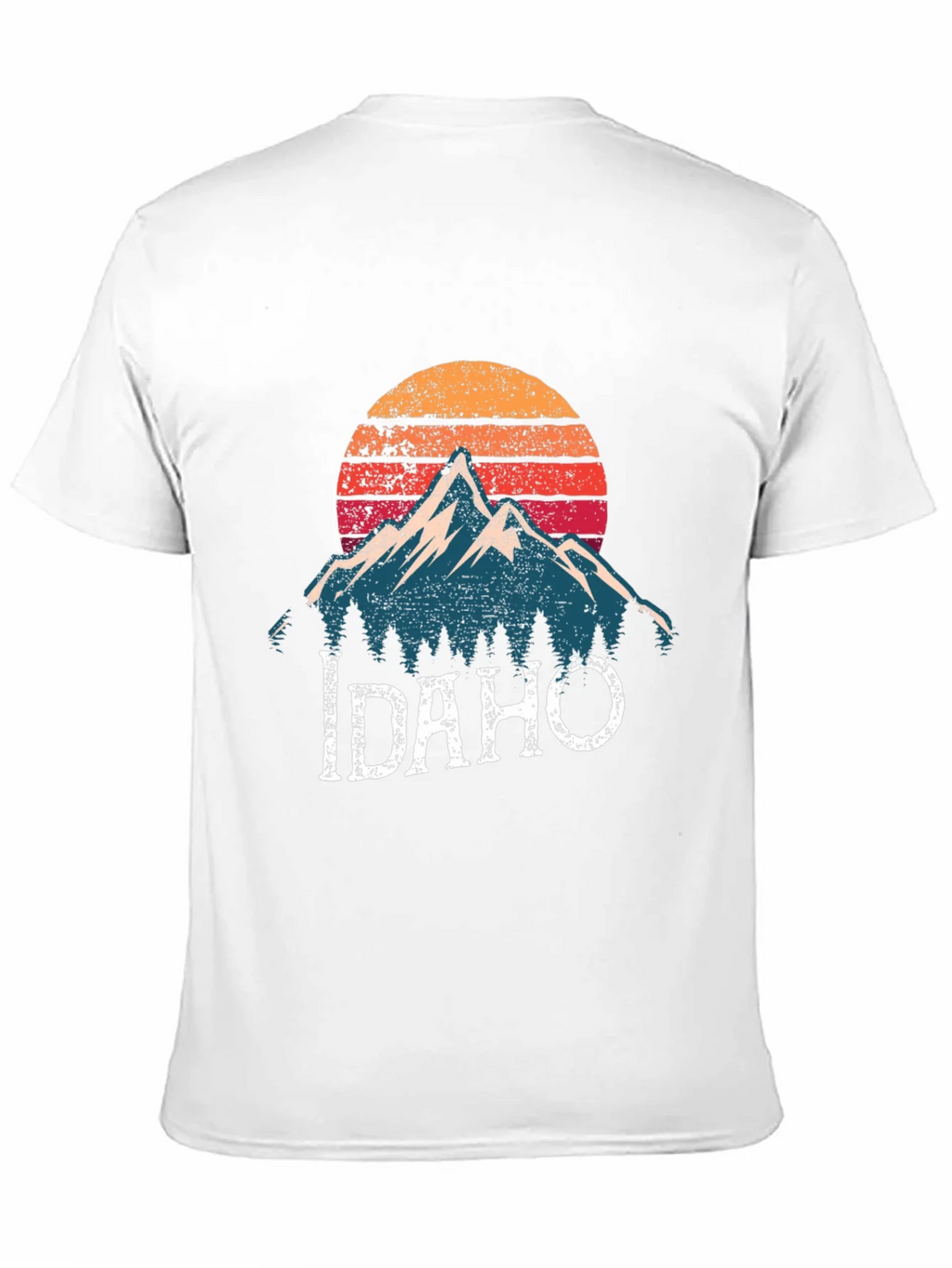 Idaho Mountain Graphic T-Shirt - Retro Sunset Design product image 10