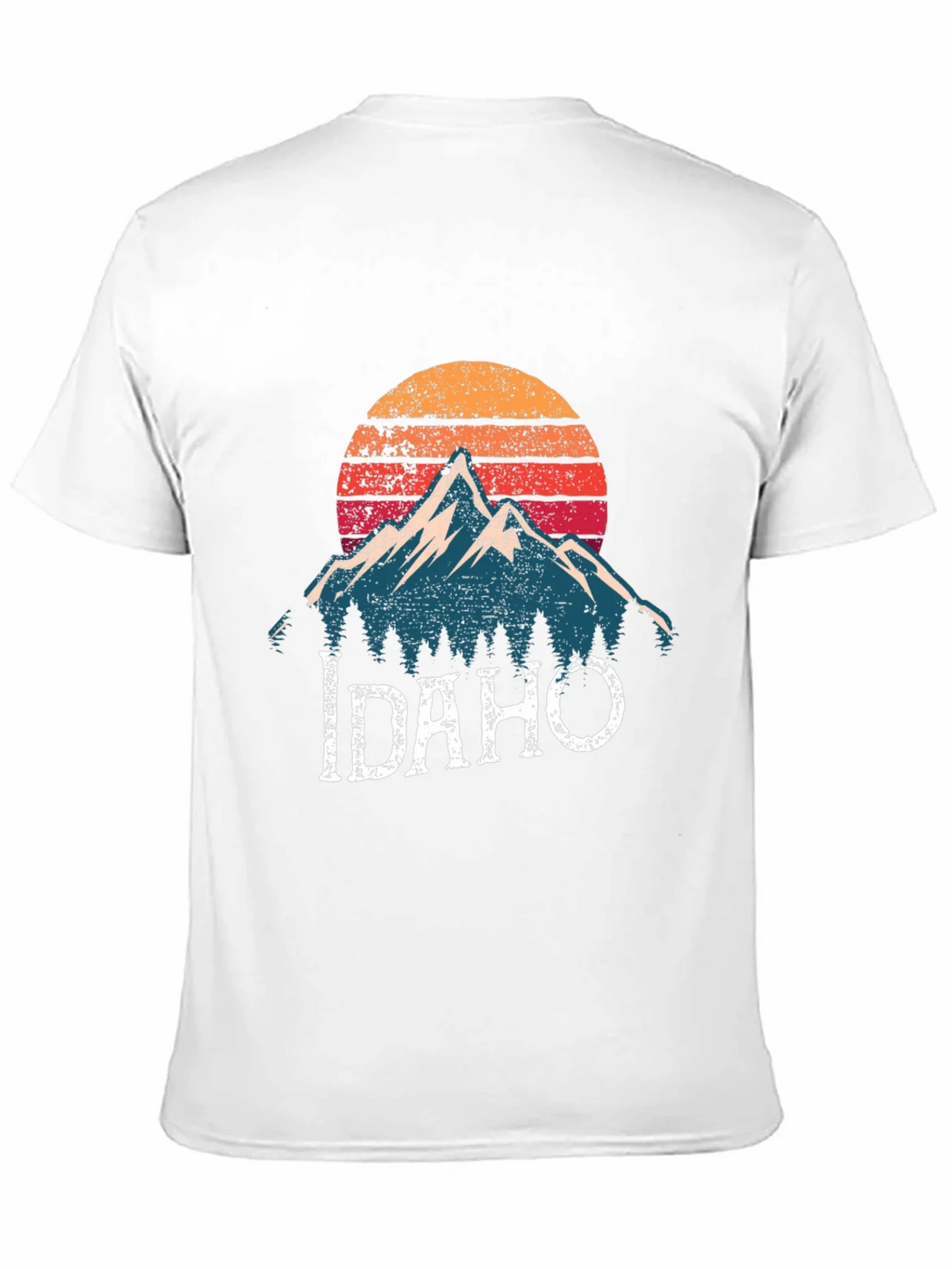 Idaho Mountain Graphic T-Shirt - Retro Sunset Design product image 10
