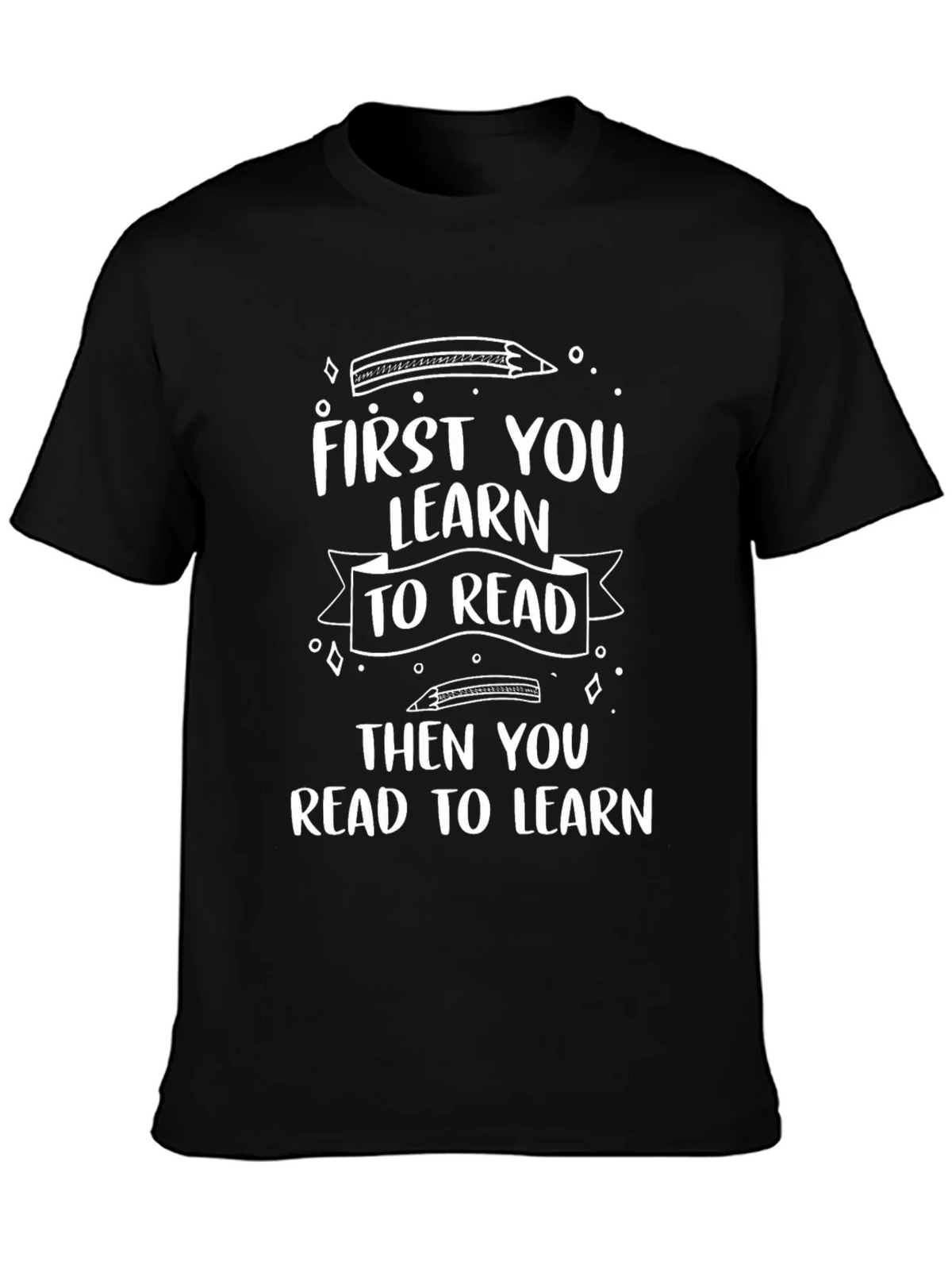 Learn to Read Black Tee product image 3