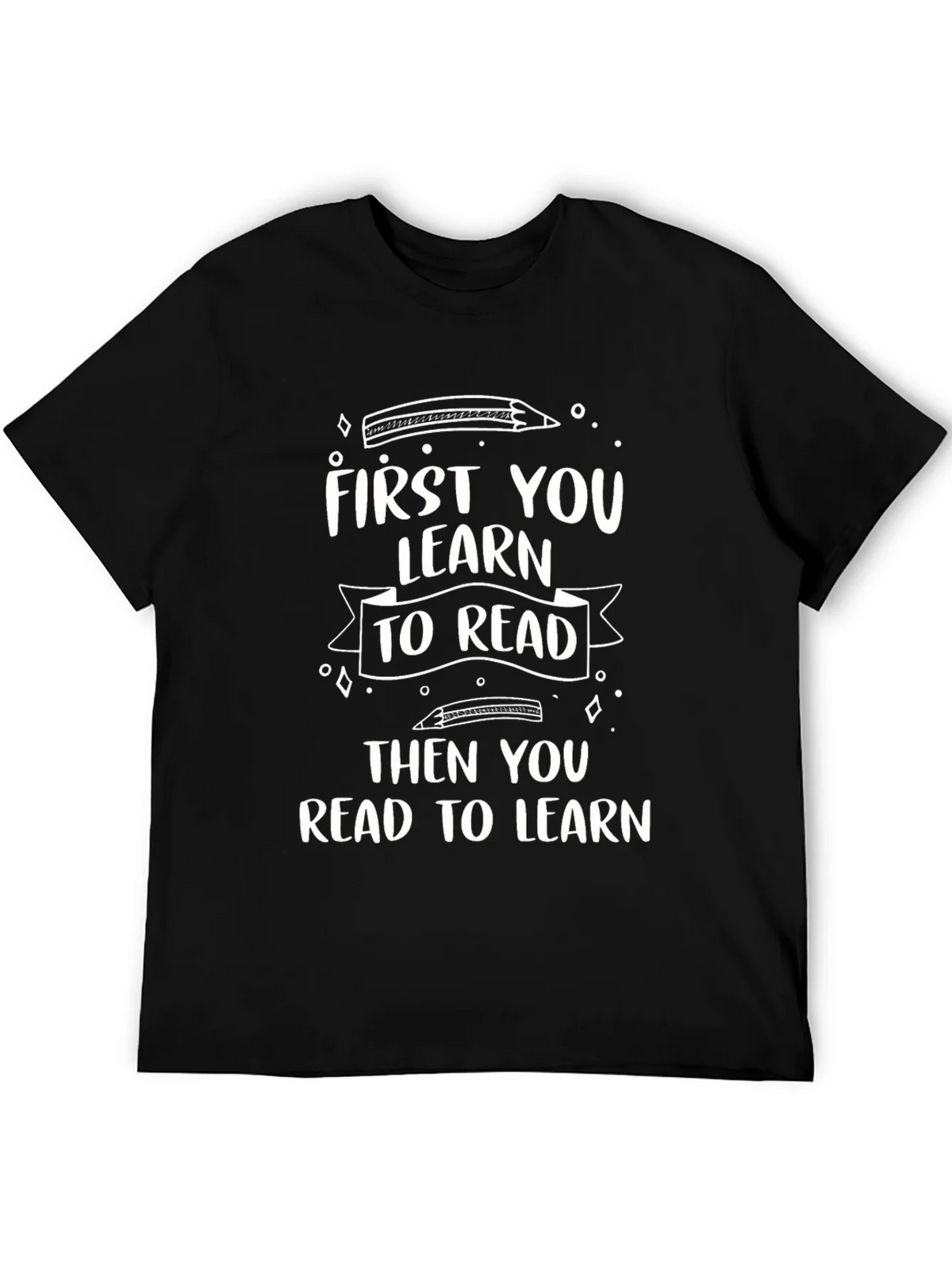 Learn to Read Black Tee product image 5