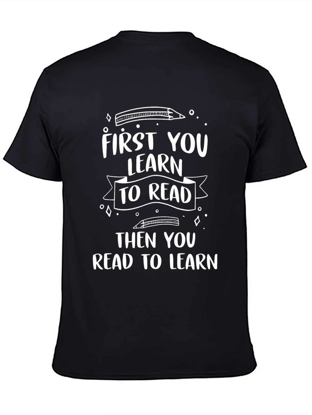 Learn to Read Black Tee product image 4
