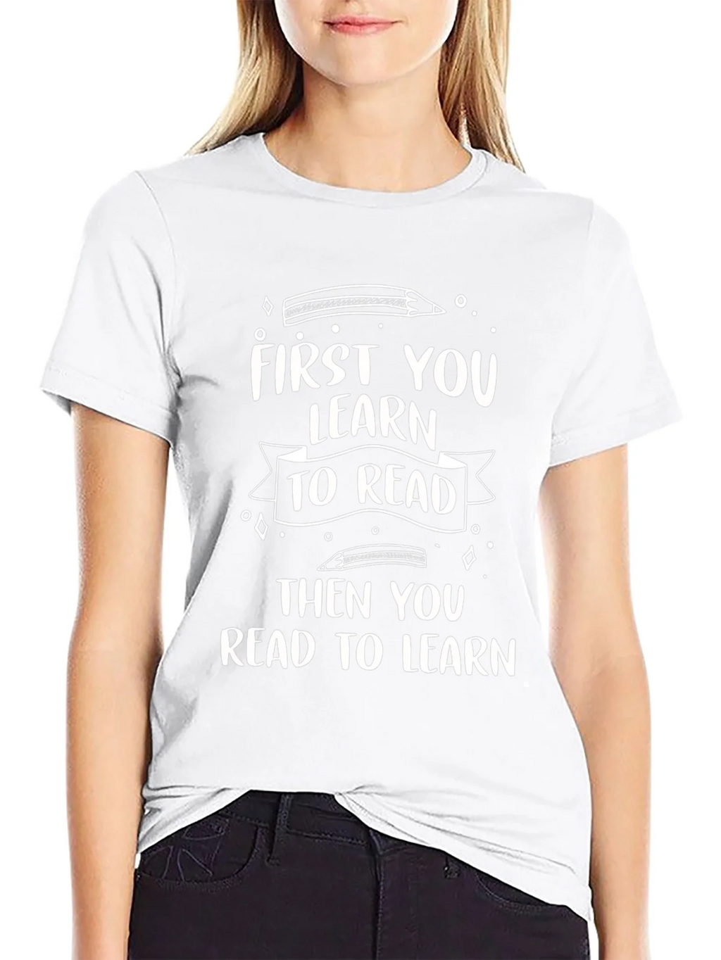 Learn to Read Black Tee product image 7