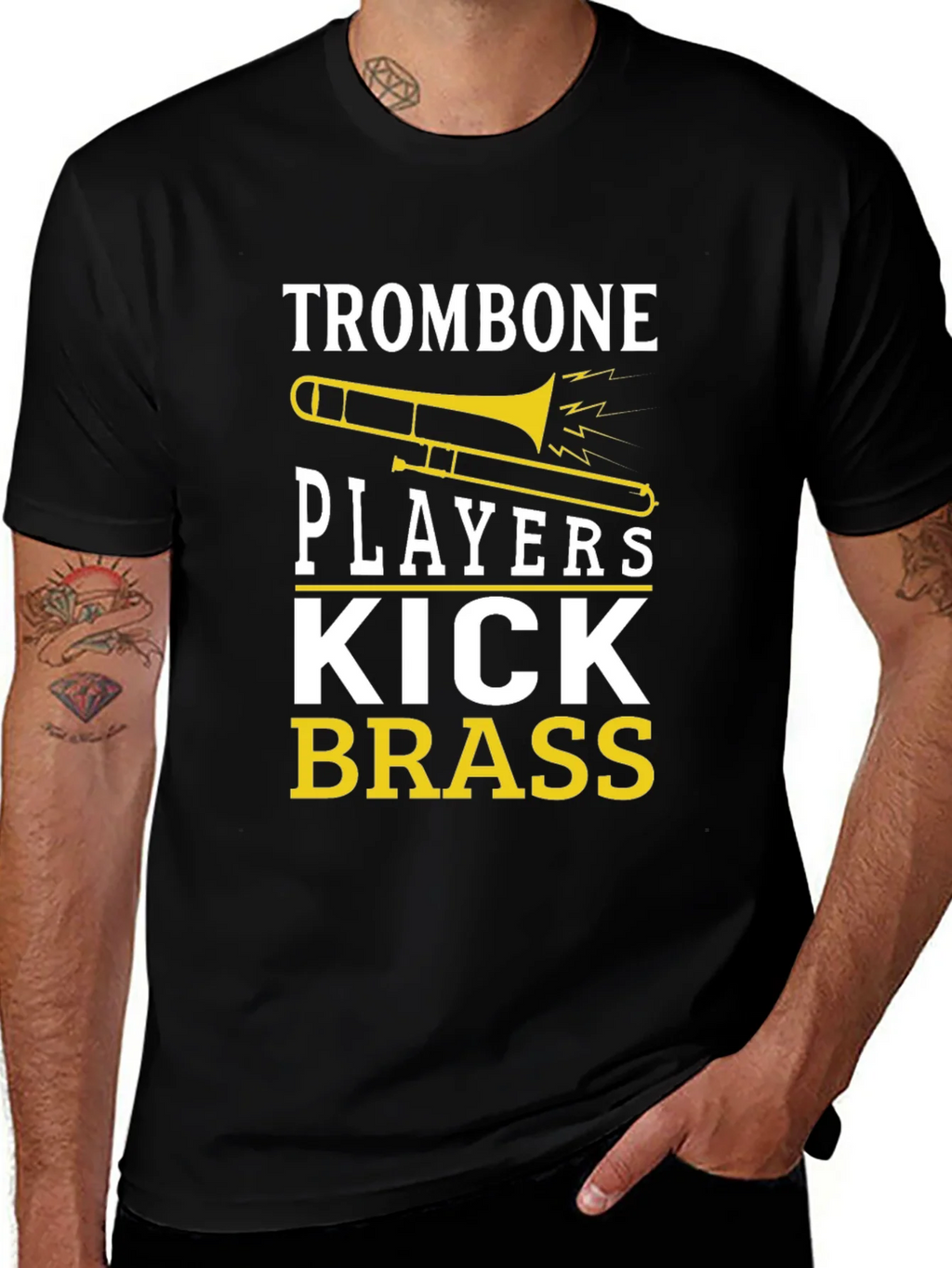 Trombone Players Kick Brass Graphic T-Shirt product image 1