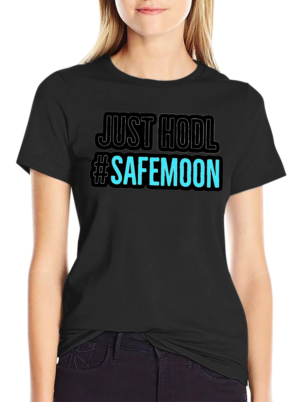 Just HODL #SAFEMOON Black T-Shirt product image 2