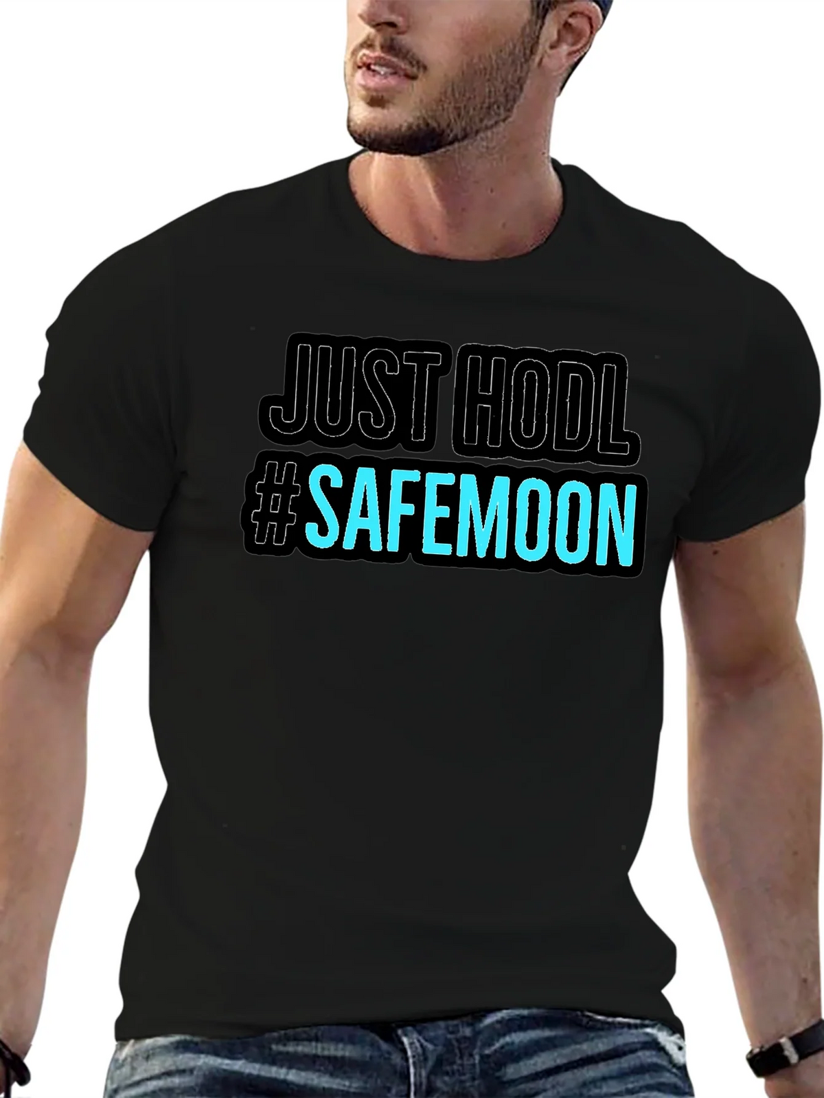 Just HODL #SAFEMOON Black T-Shirt product image 6