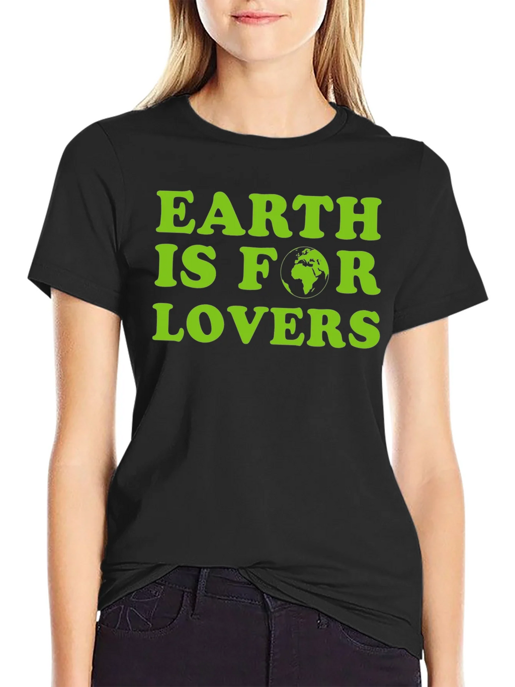 Earth Is For Lovers Graphic Tee - Black product image 2