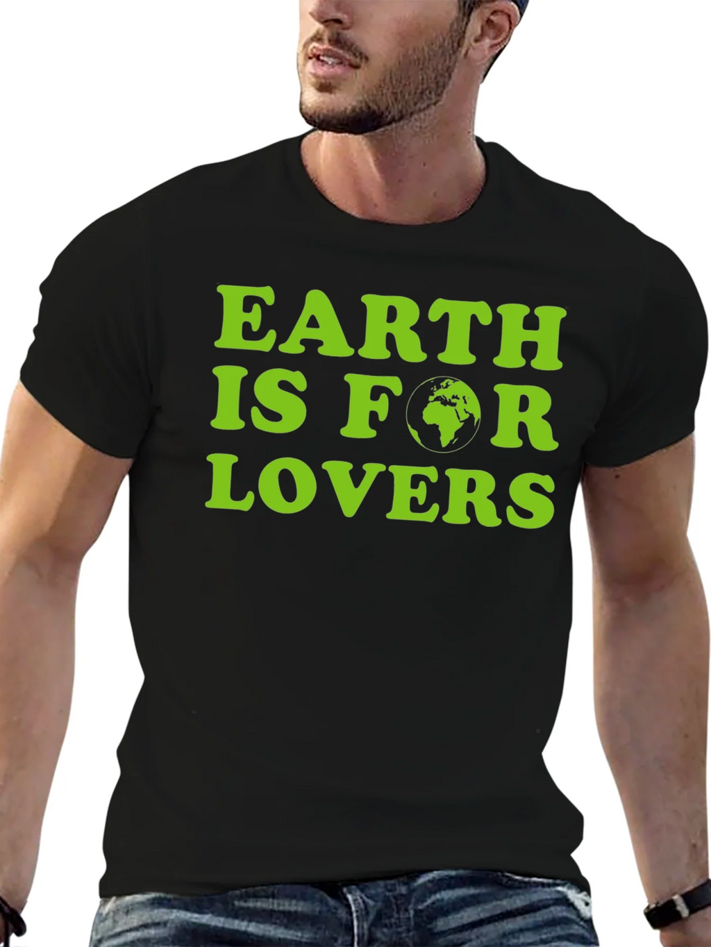 Earth Is For Lovers Graphic Tee - Black product image 6