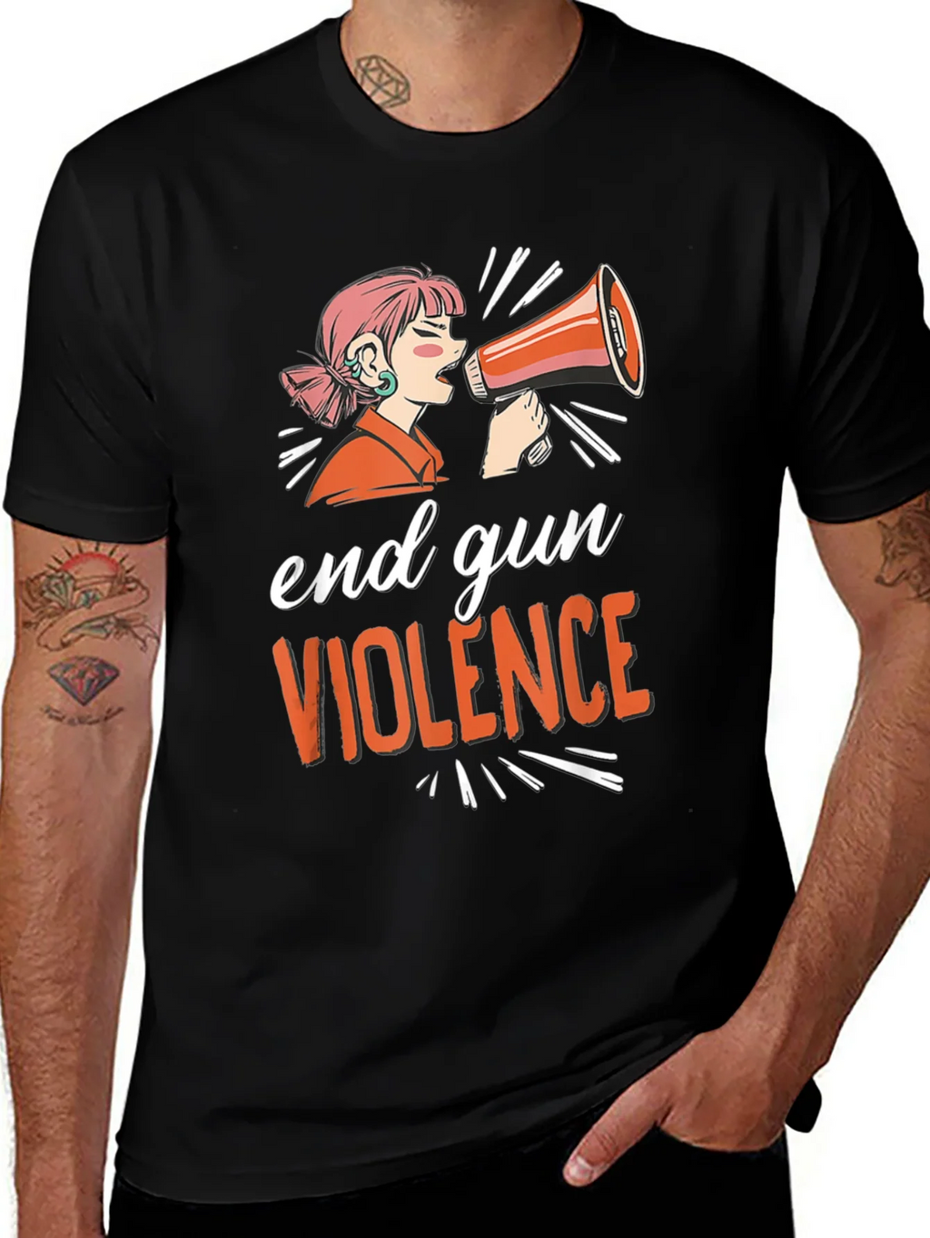 End Gun Violence T-Shirt - Unisex Black Tee product image 1