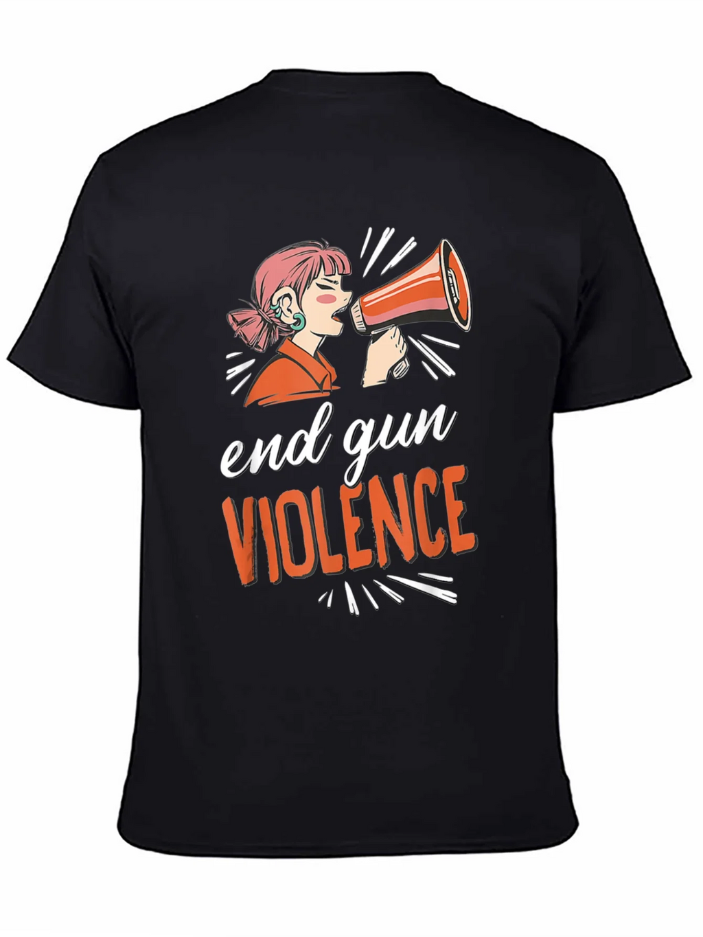 End Gun Violence T-Shirt - Unisex Black Tee product image 4
