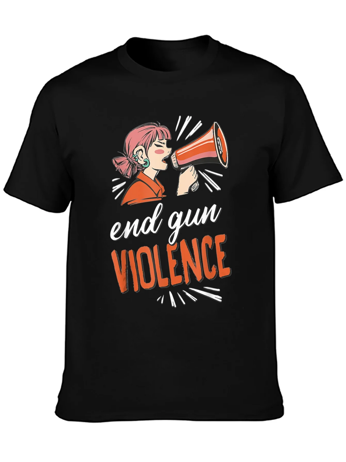 End Gun Violence T-Shirt - Unisex Black Tee product image 3