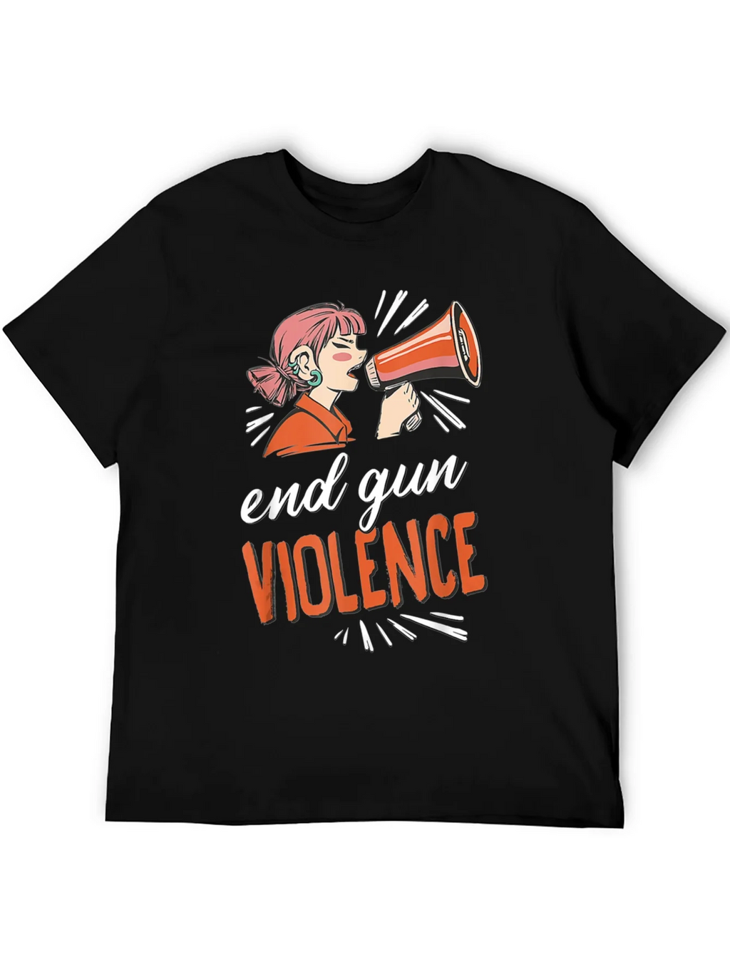 End Gun Violence T-Shirt - Unisex Black Tee product image 5
