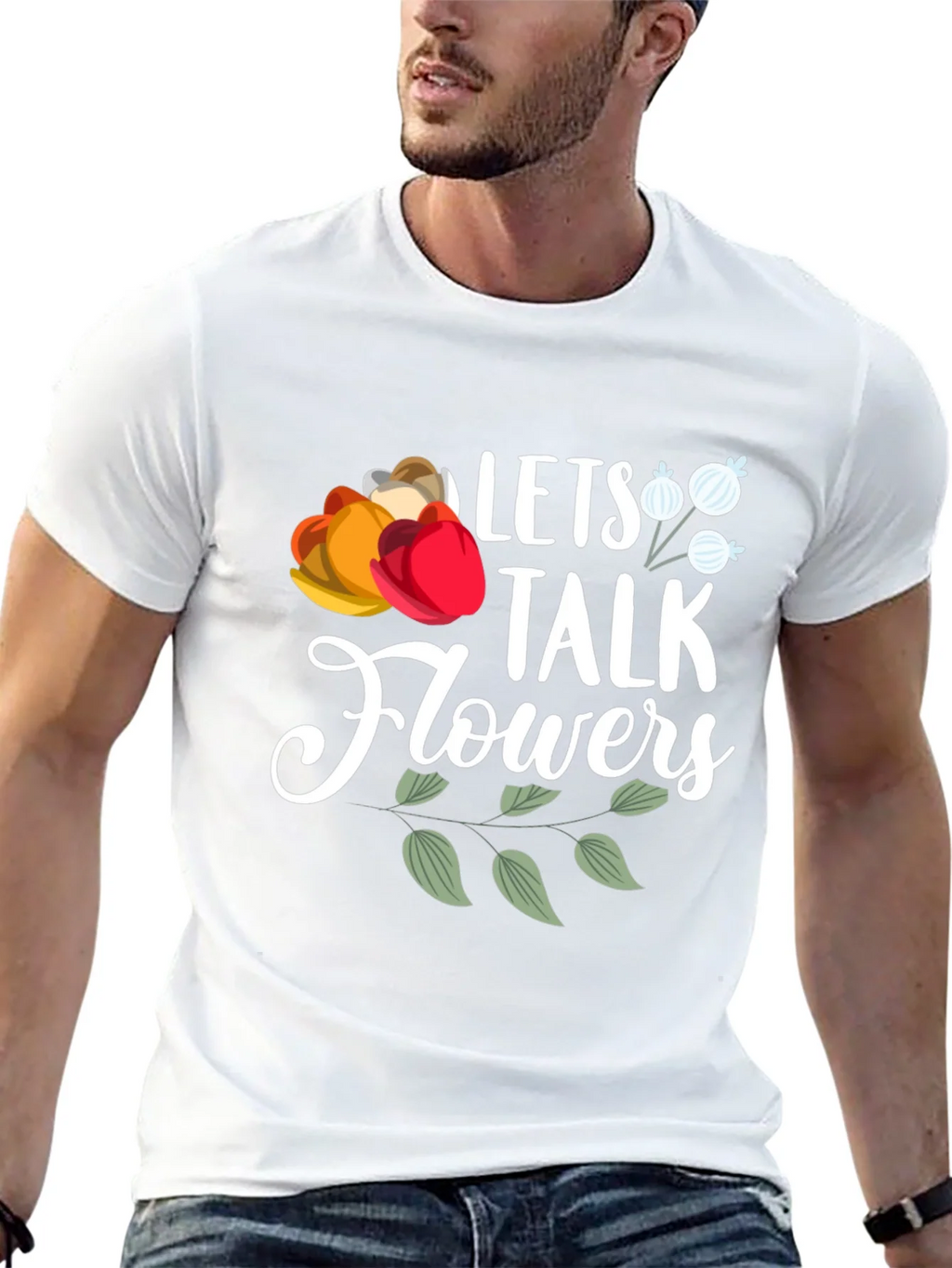 Lets Talk Flowers Graphic T-Shirt - Casual Wear product image 12