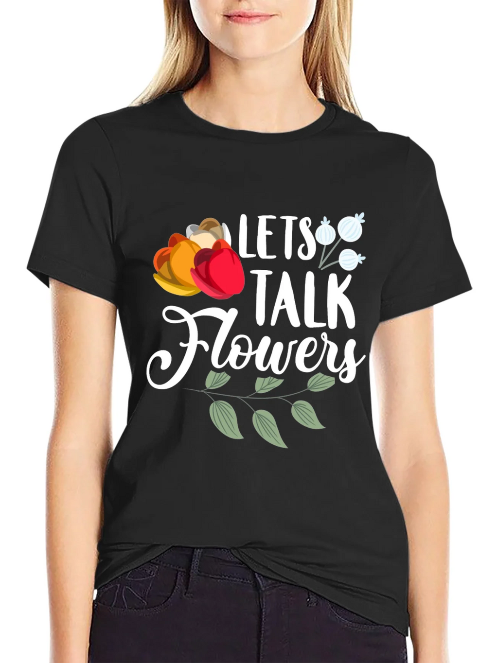 Lets Talk Flowers Graphic T-Shirt - Casual Wear product image 2