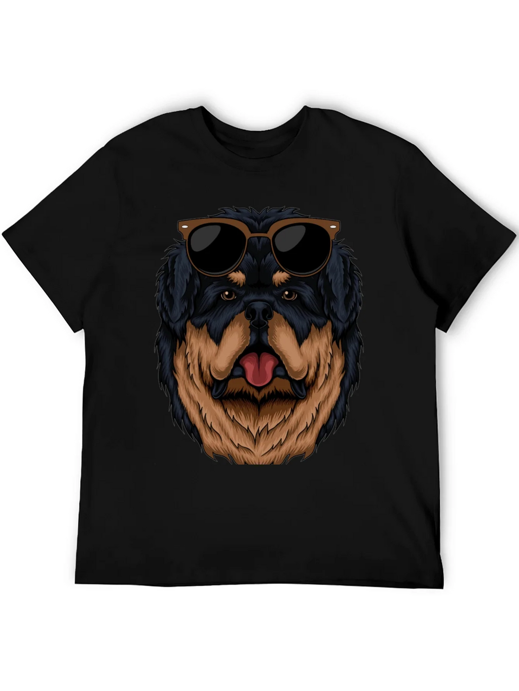 Cool Rottweiler Dog Graphic Black T-Shirt product image 5