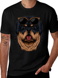 Cool Rottweiler Dog Graphic Black T-Shirt product image 1