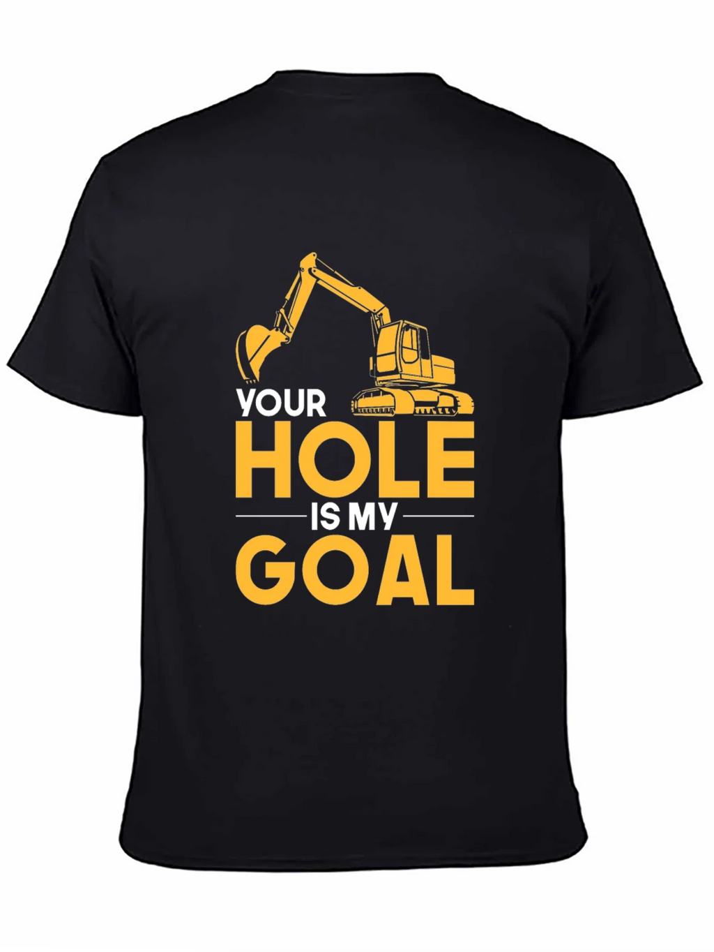 Your Hole Is My Goal Mens Black T-Shirt product image 4