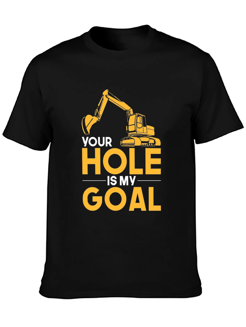Your Hole Is My Goal Mens Black T-Shirt product image 3