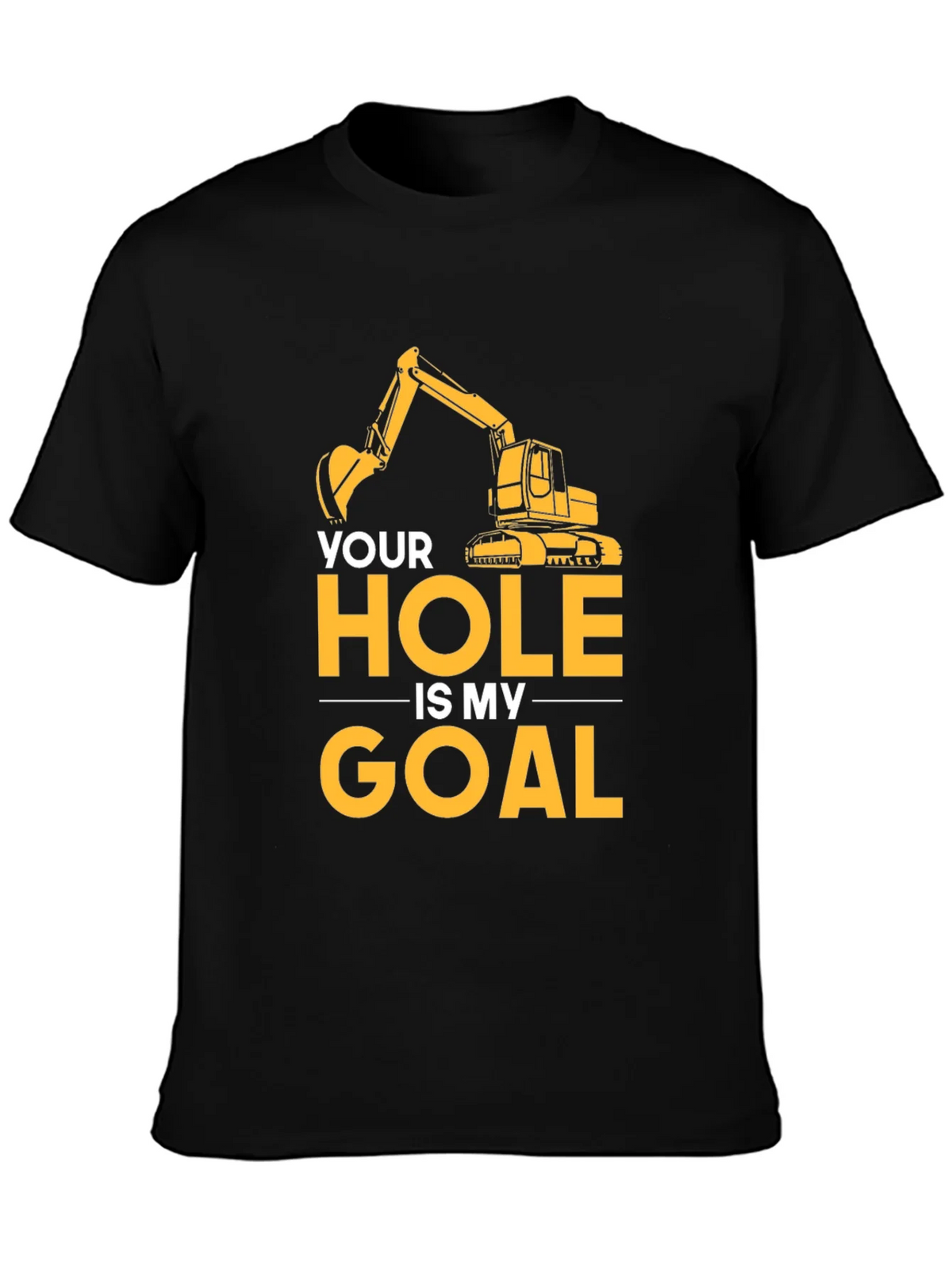 Your Hole Is My Goal Mens Black T-Shirt product image 3