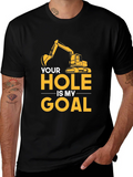 Your Hole Is My Goal Mens Black T-Shirt product image 1