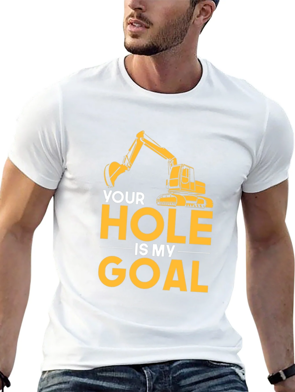 Your Hole Is My Goal Mens Black T-Shirt product image 12