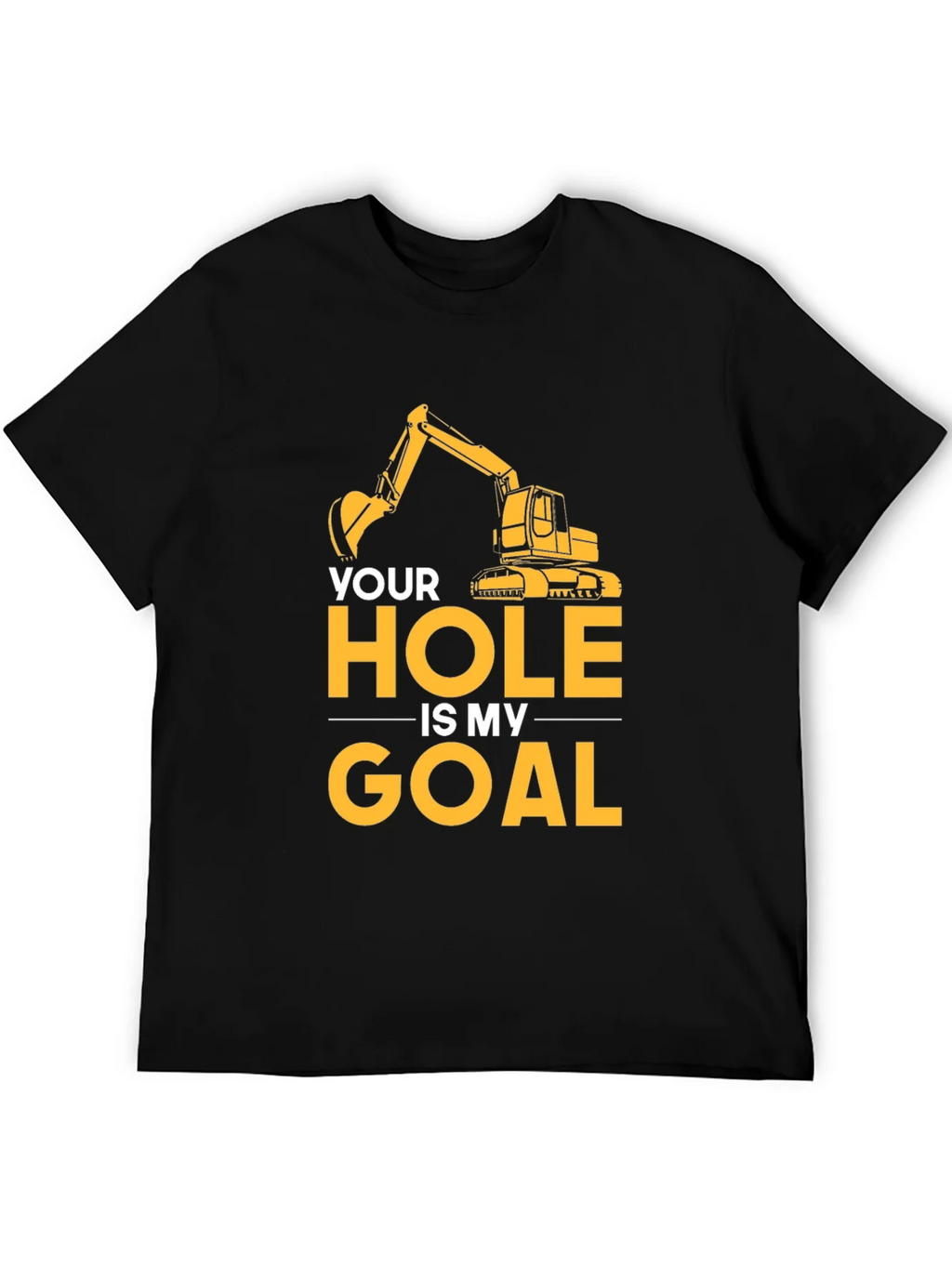 Your Hole Is My Goal Mens Black T-Shirt product image 5