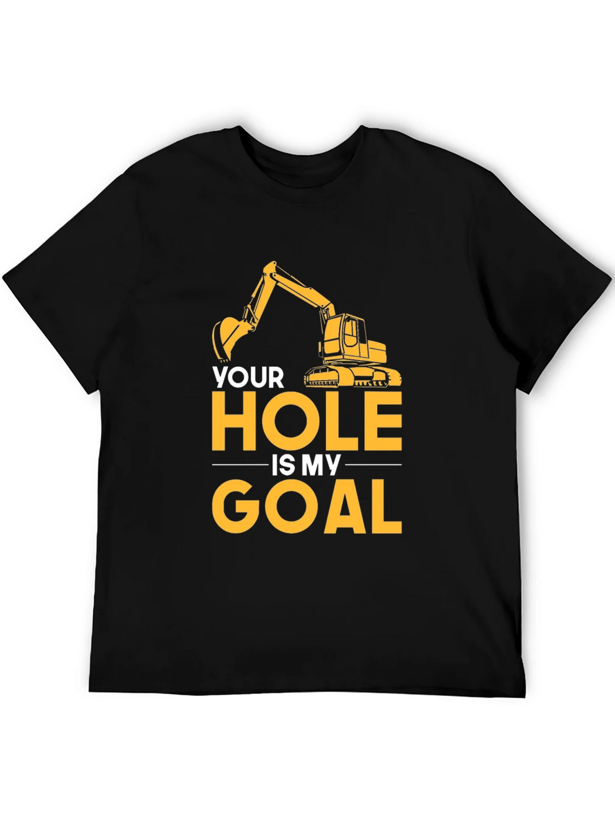 Your Hole Is My Goal Mens Black T-Shirt product image 5