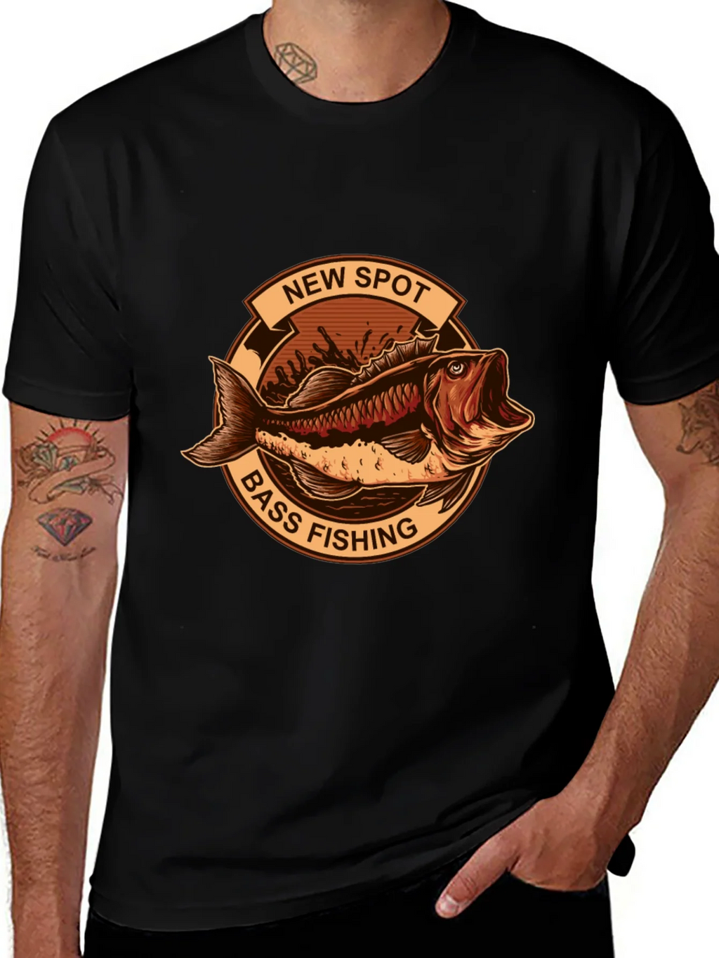 Bass Fishing Graphic Tee - New Spot product image 1