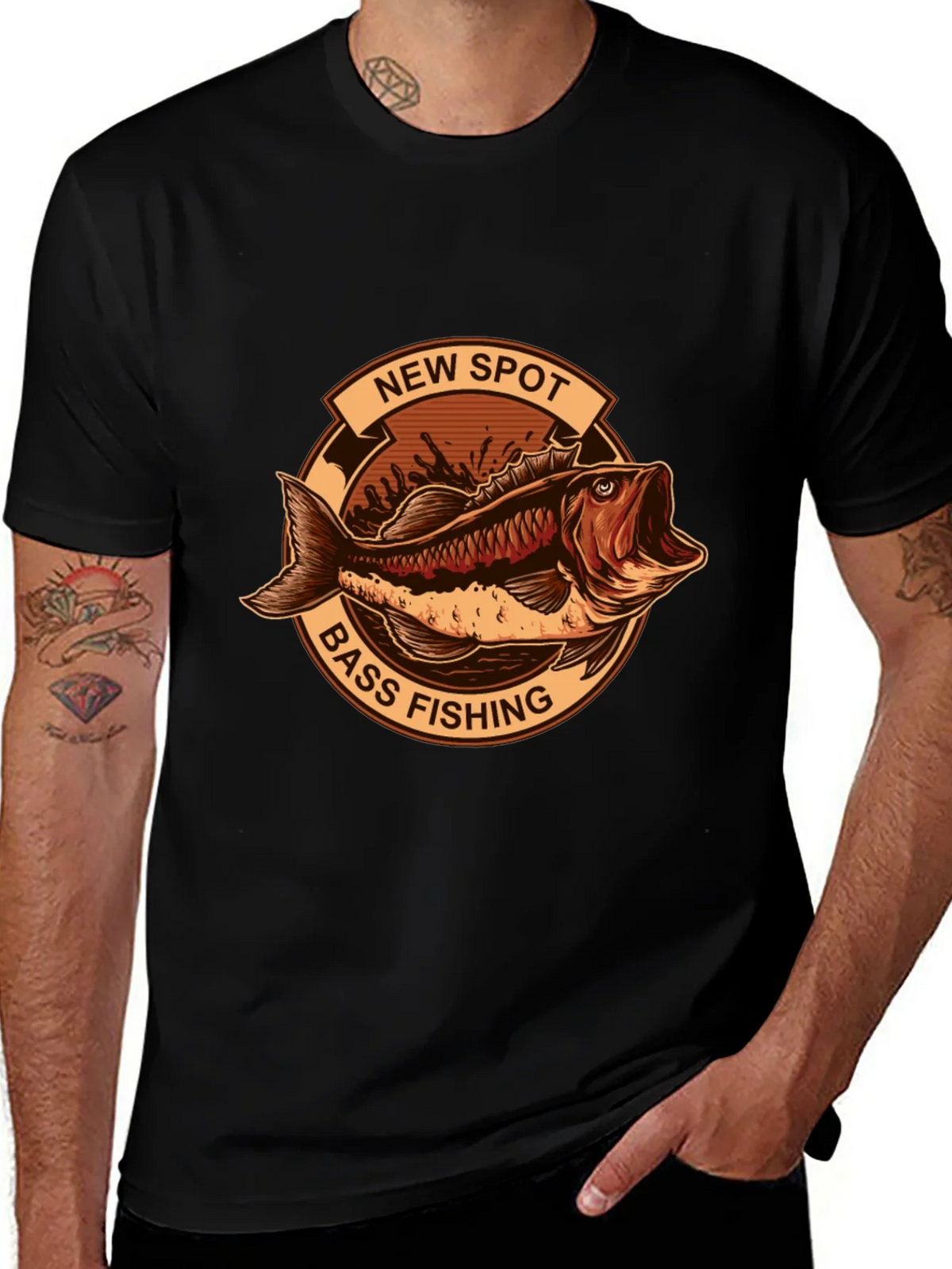 Bass Fishing Graphic Tee - New Spot product image 1
