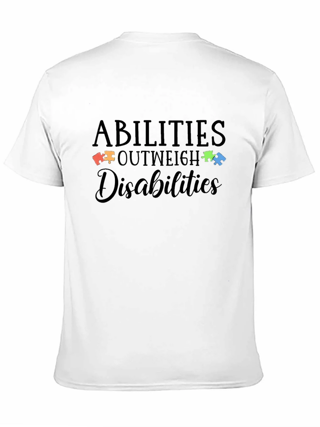 Abilities Outweigh Disabilities Autism Awareness T-Shirt product image 9