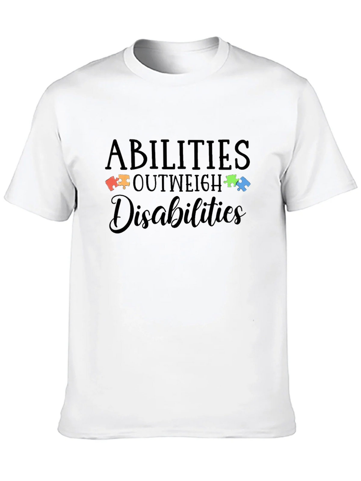 Abilities Outweigh Disabilities Autism Awareness T-Shirt product image 8