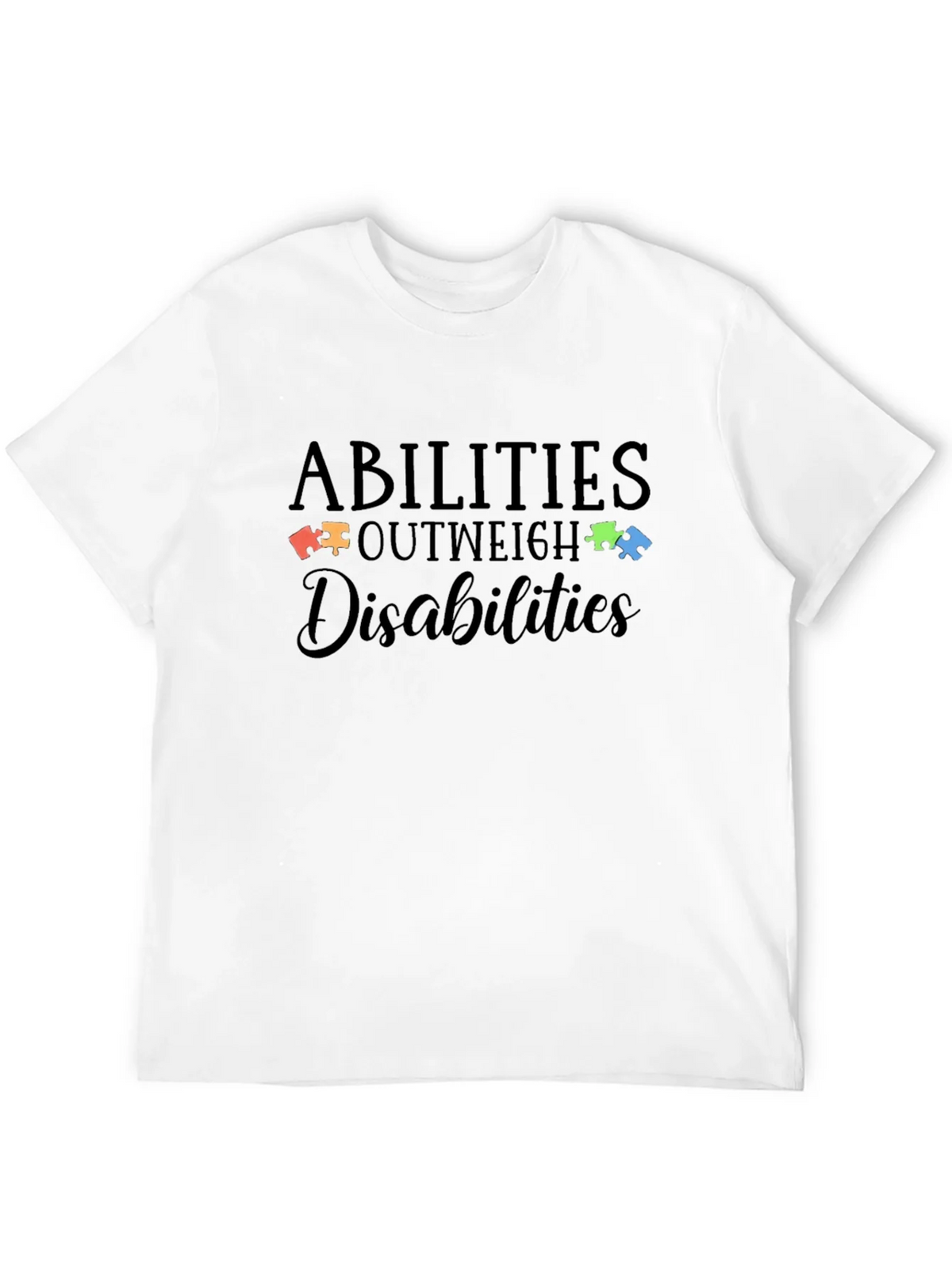 Abilities Outweigh Disabilities Autism Awareness T-Shirt product image 10
