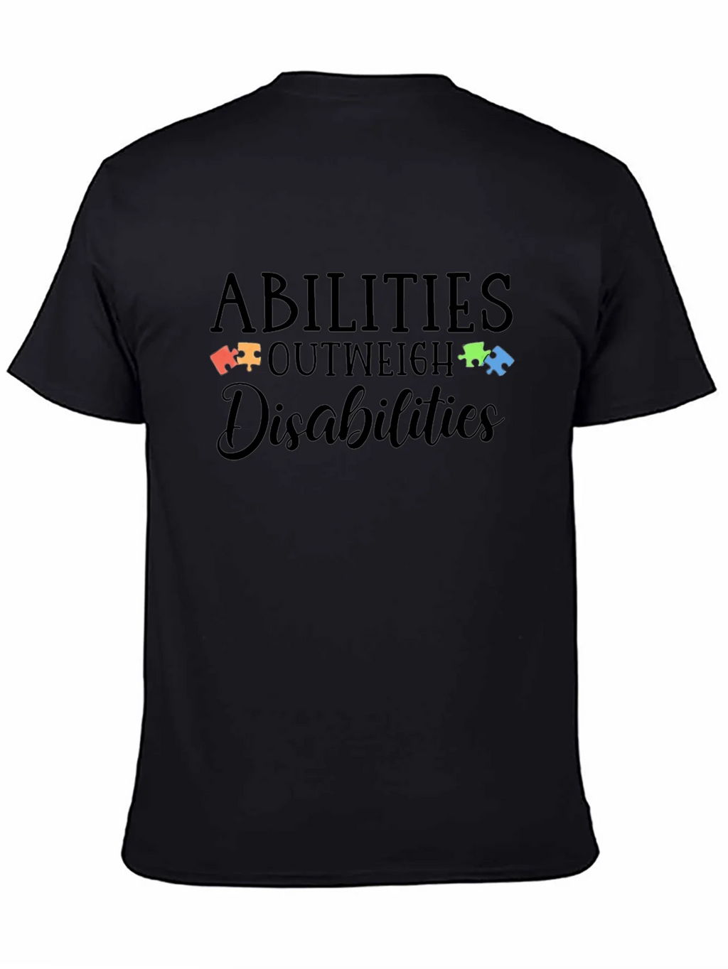 Abilities Outweigh Disabilities Autism Awareness T-Shirt product image 4