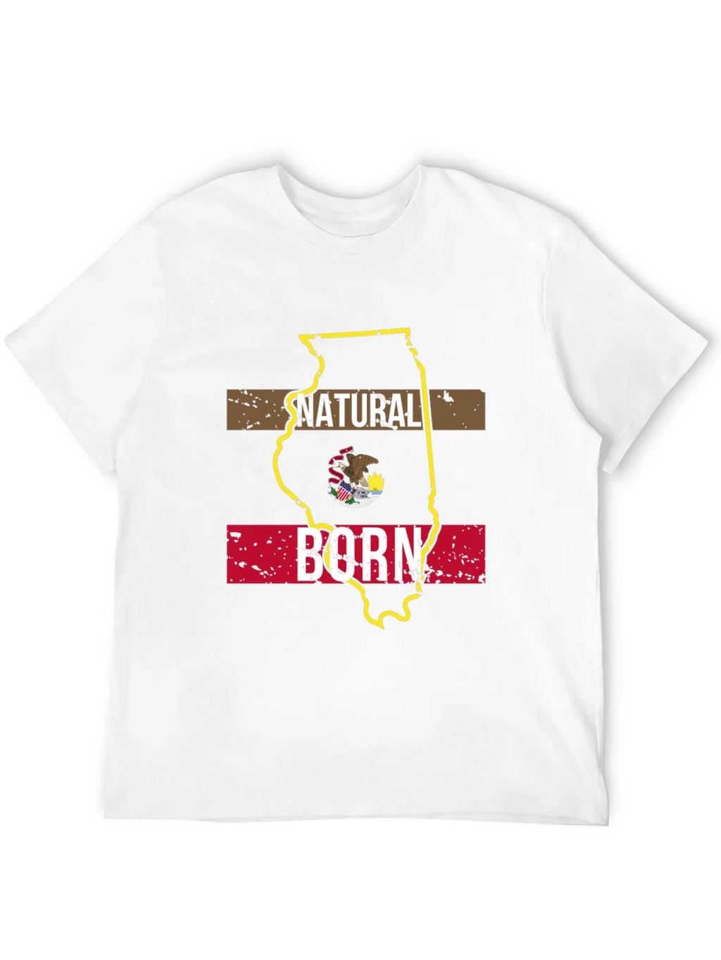 Natural Born Illinois State Pride T-Shirt product image 11