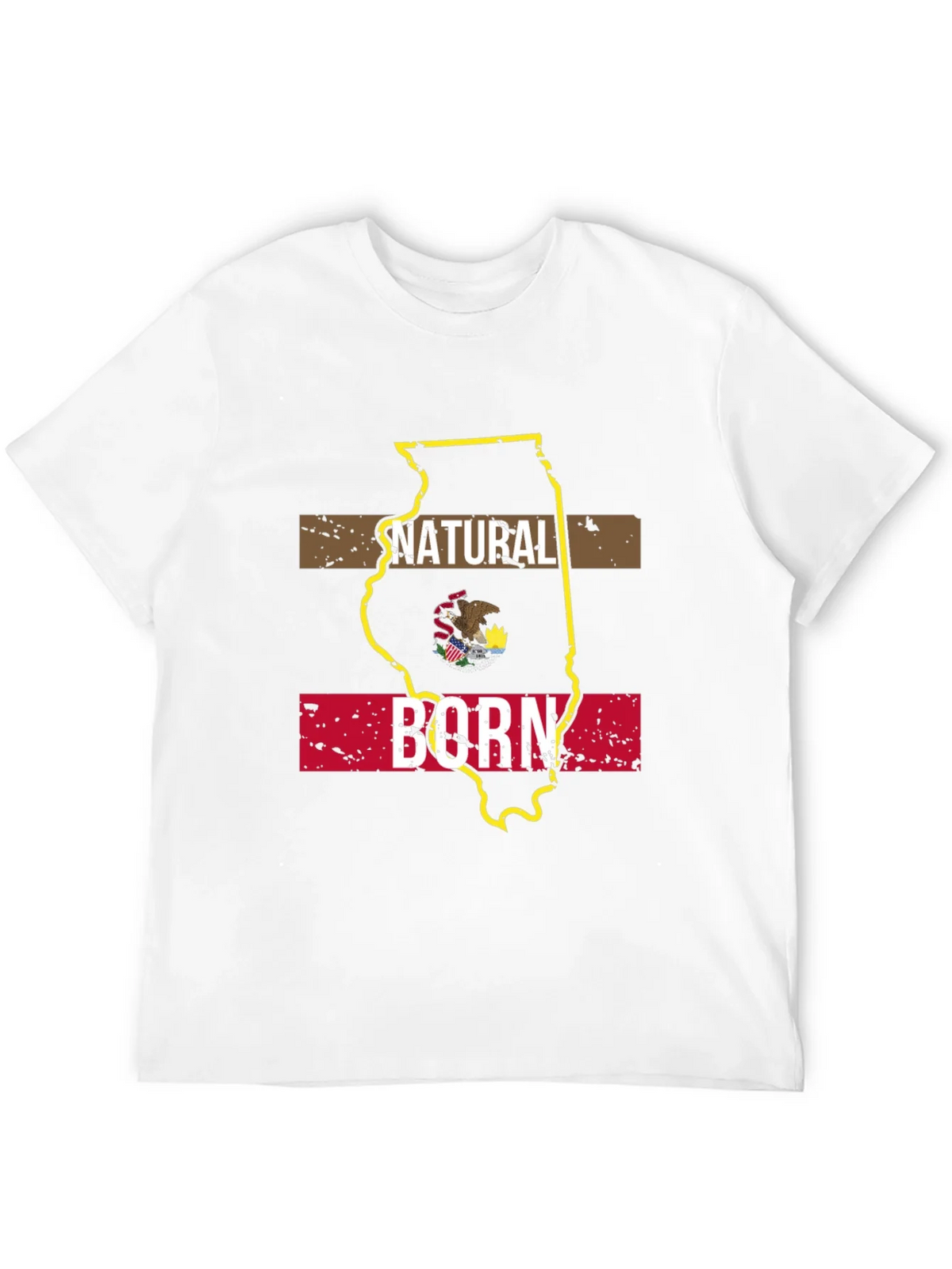 Natural Born Illinois State Pride T-Shirt product image 11