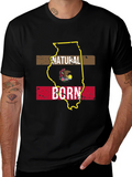 Natural Born Illinois State Pride T-Shirt product image 1