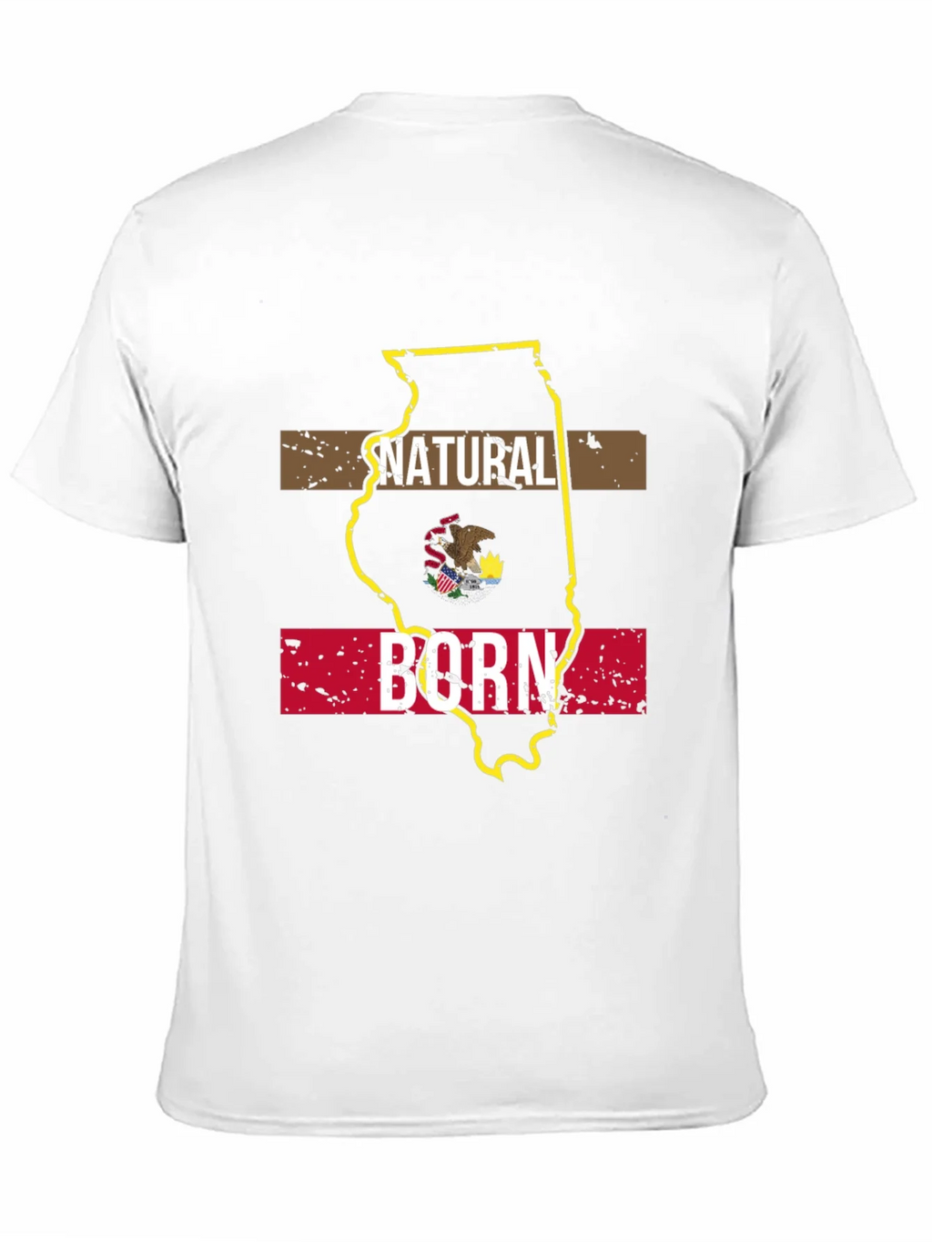 Natural Born Illinois State Pride T-Shirt product image 10