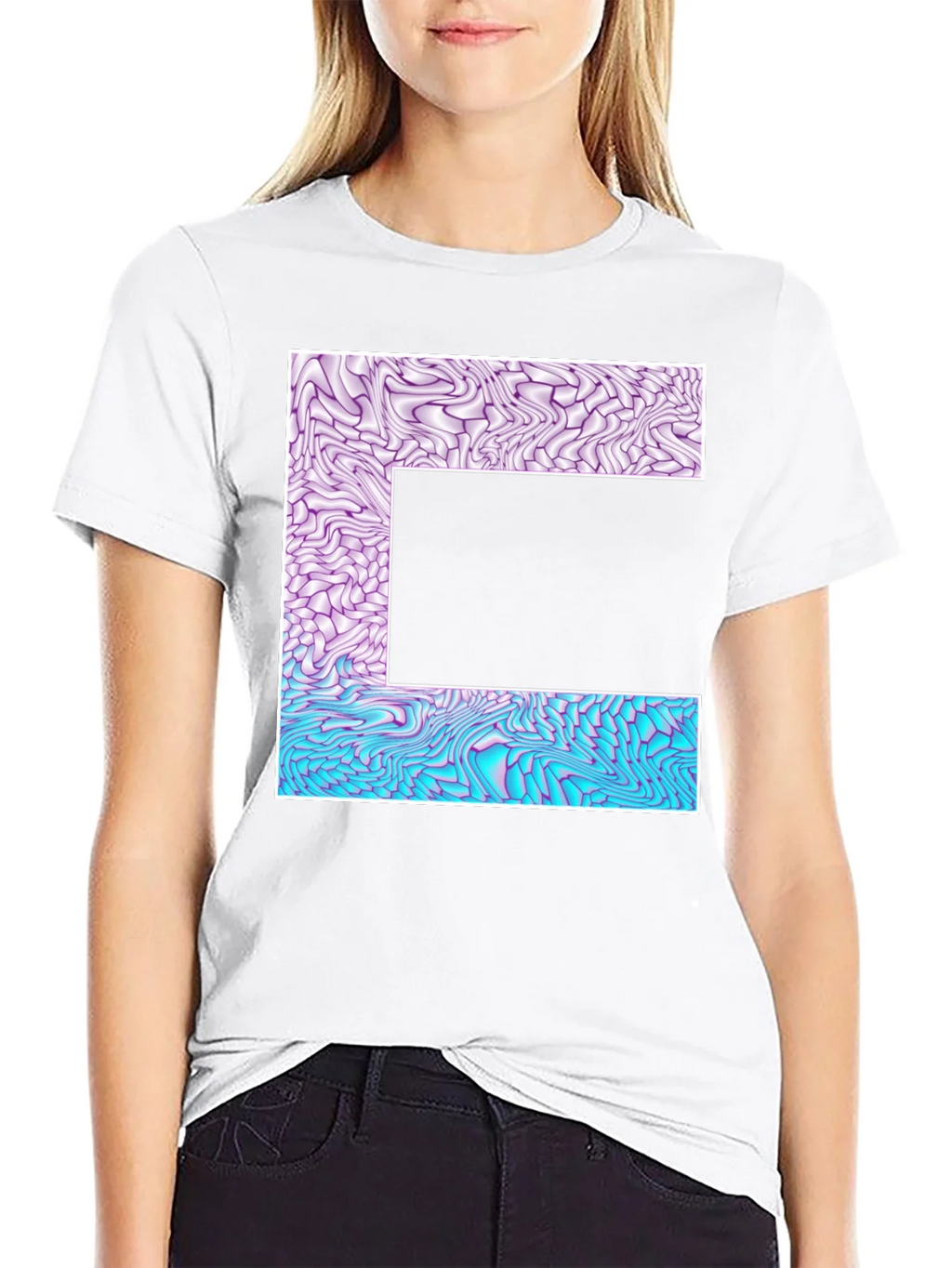 Abstract Letter T-Shirt - Unique Graphic Tee product image 7