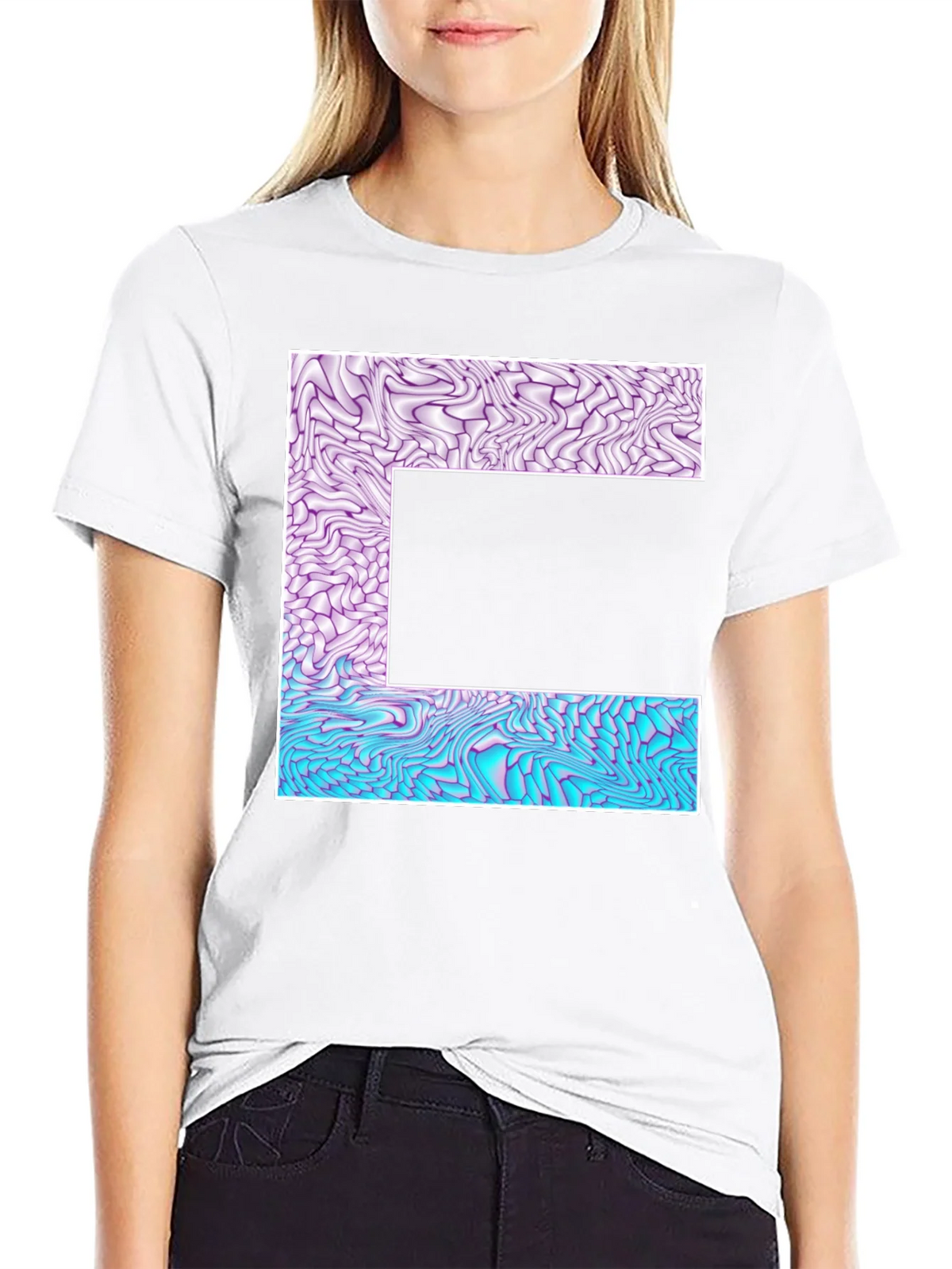 Abstract Letter T-Shirt - Unique Graphic Tee product image 7