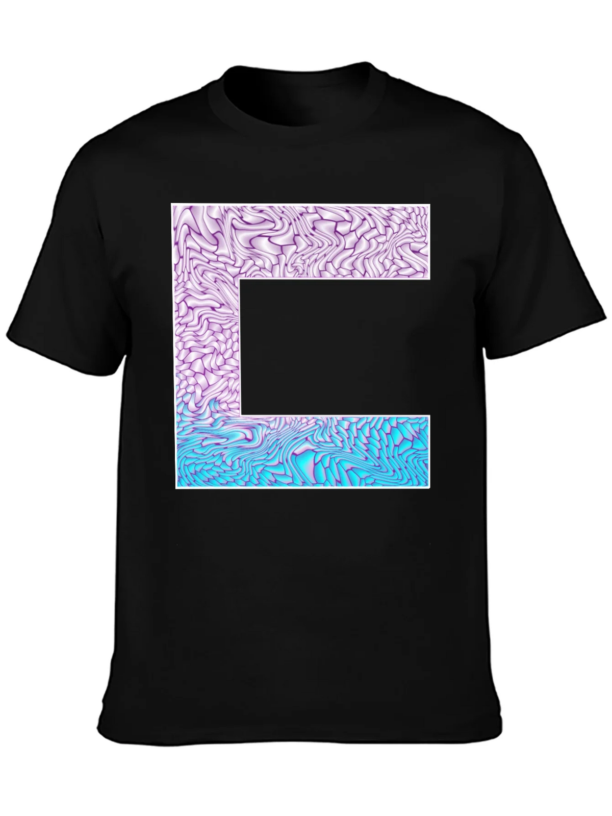 Abstract Letter T-Shirt - Unique Graphic Tee product image 3